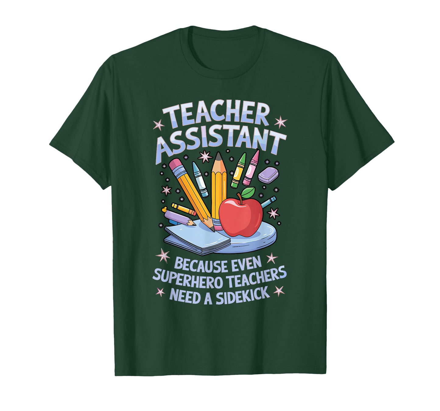 Superhero Sidekick Teaching Teach School Teacher Assistant T-Shirt