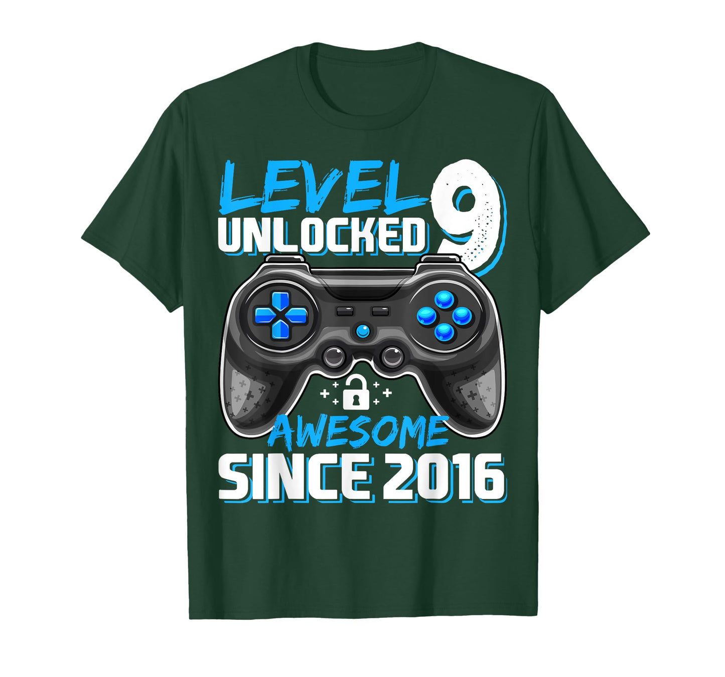 9th Birthday Boy Level 9 Gamer 9 Year Video Game Party T-Shirt