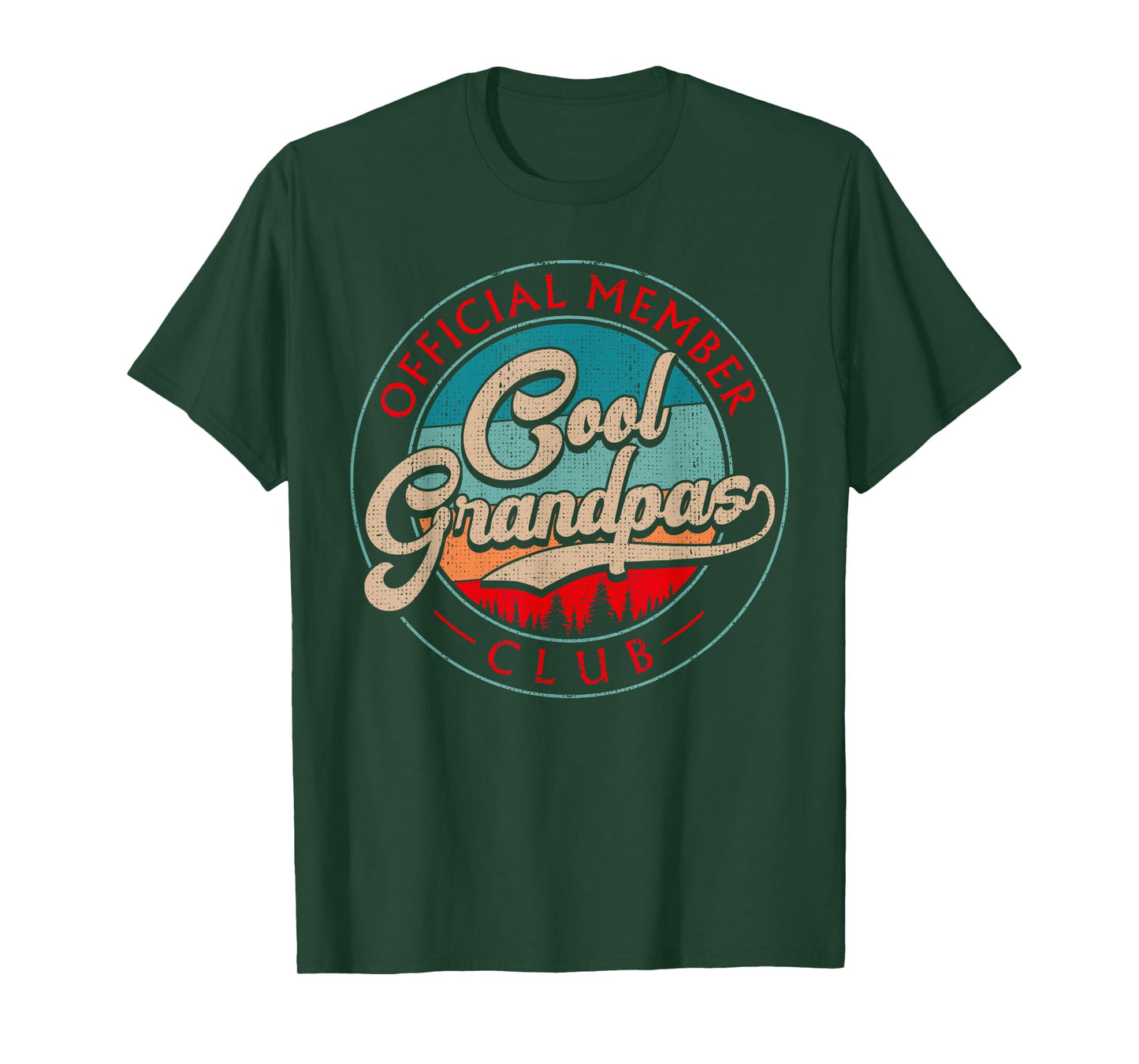 Grandpa Vintage Cool Grandpas Club Official Member Funny T-Shirt