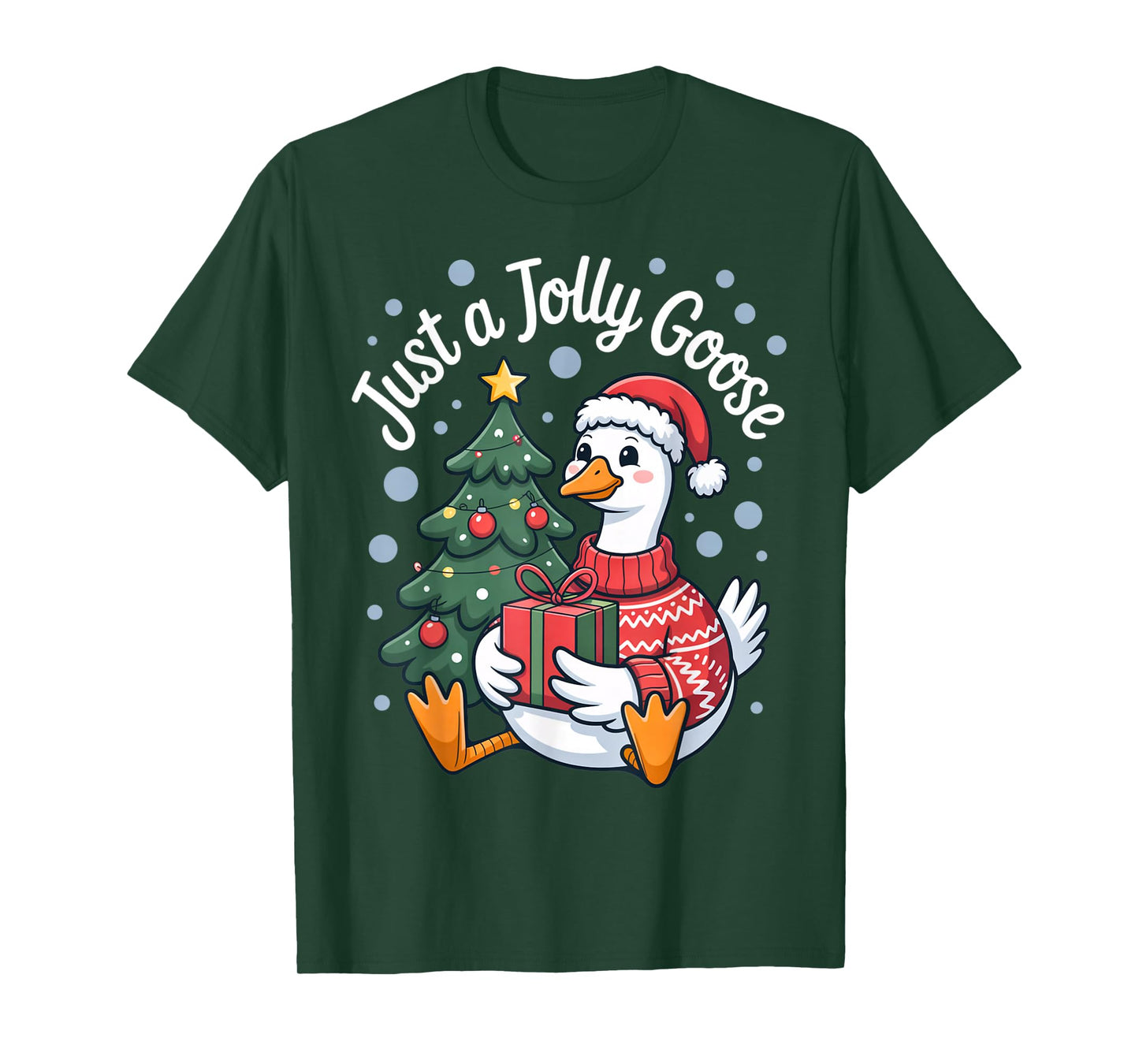 just a Jolly Goose Lover Holiday Season Animal Party T-Shirt