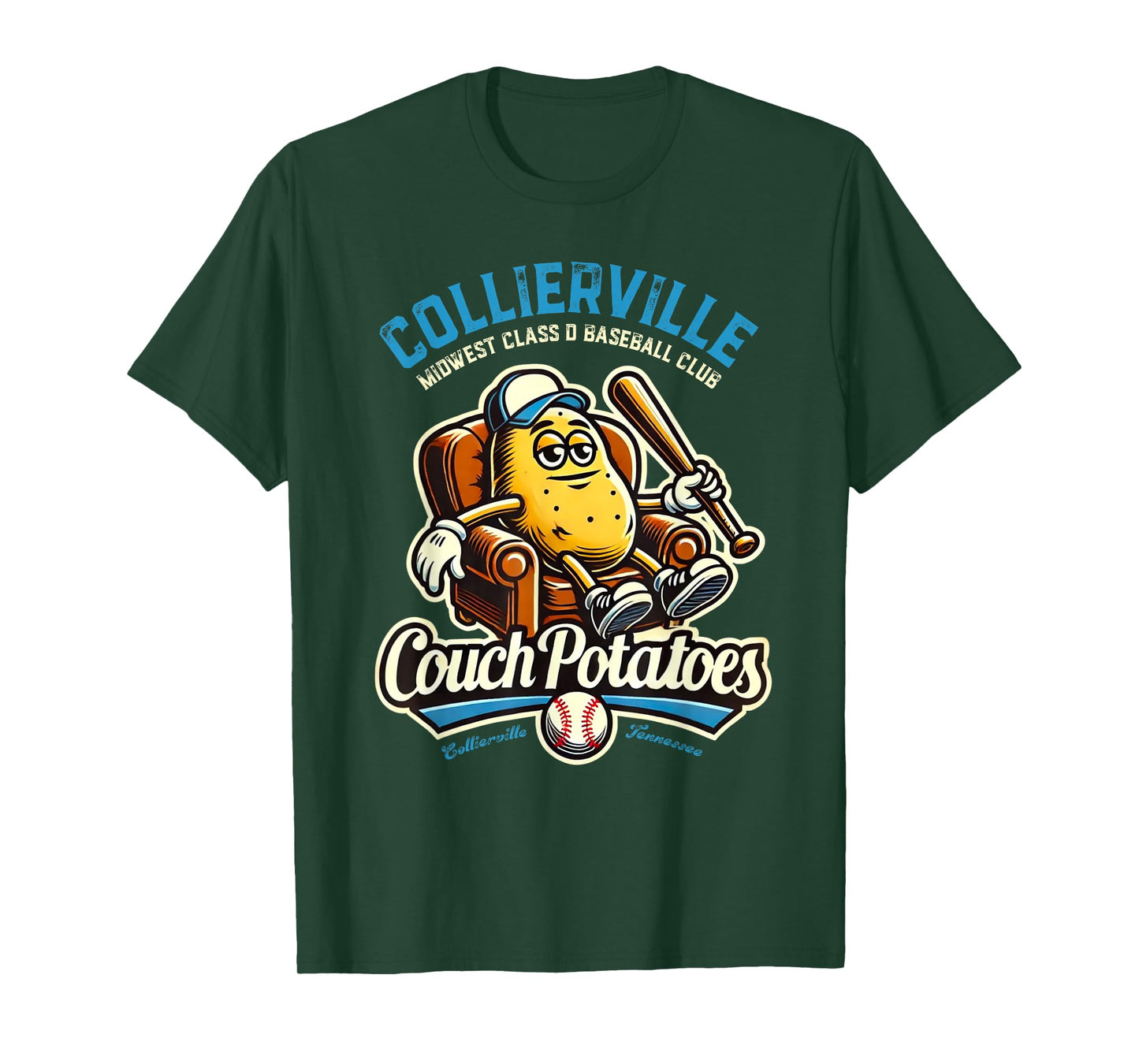 Minor League Baseball Collierville Couch Potatoes T-Shirt