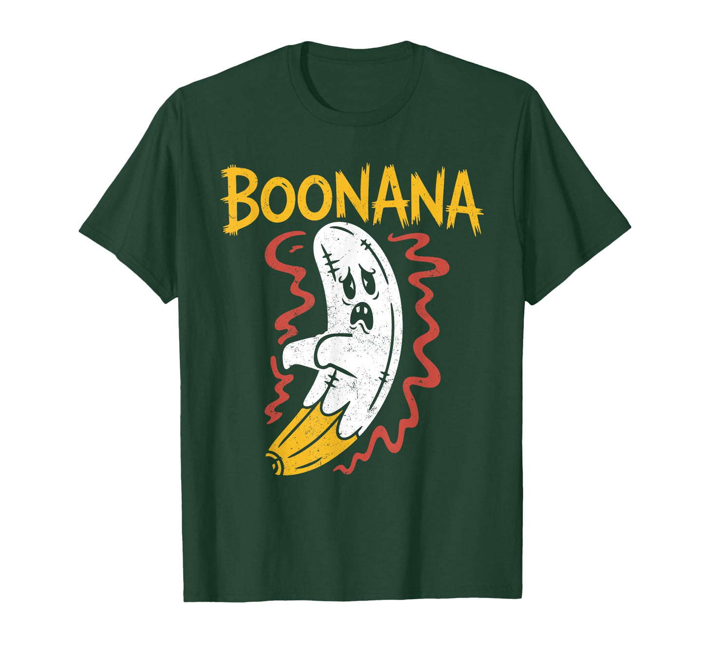 Booonana Cute Ghost Banana Halloween Costume T-Shirt