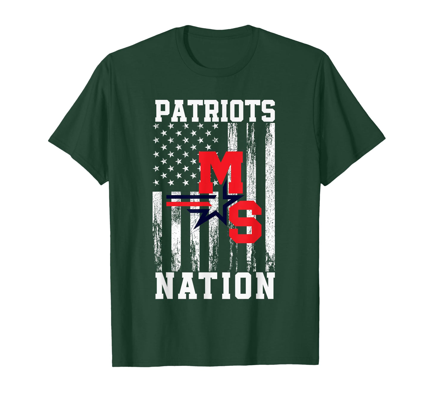 Millard South Patriots Logo Nation HS T-Shirt