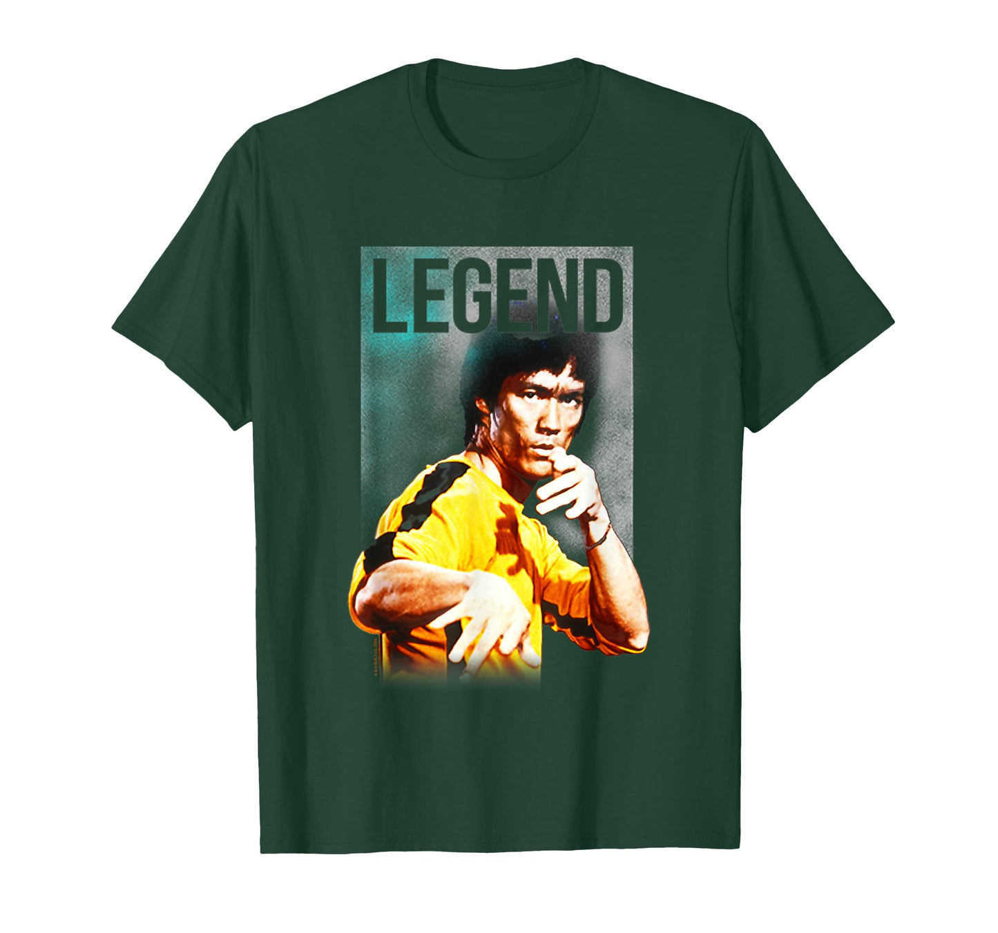 Bruce Lee Legend Iconic Yellow Jumpsuit Vintage Poster T-Shirt