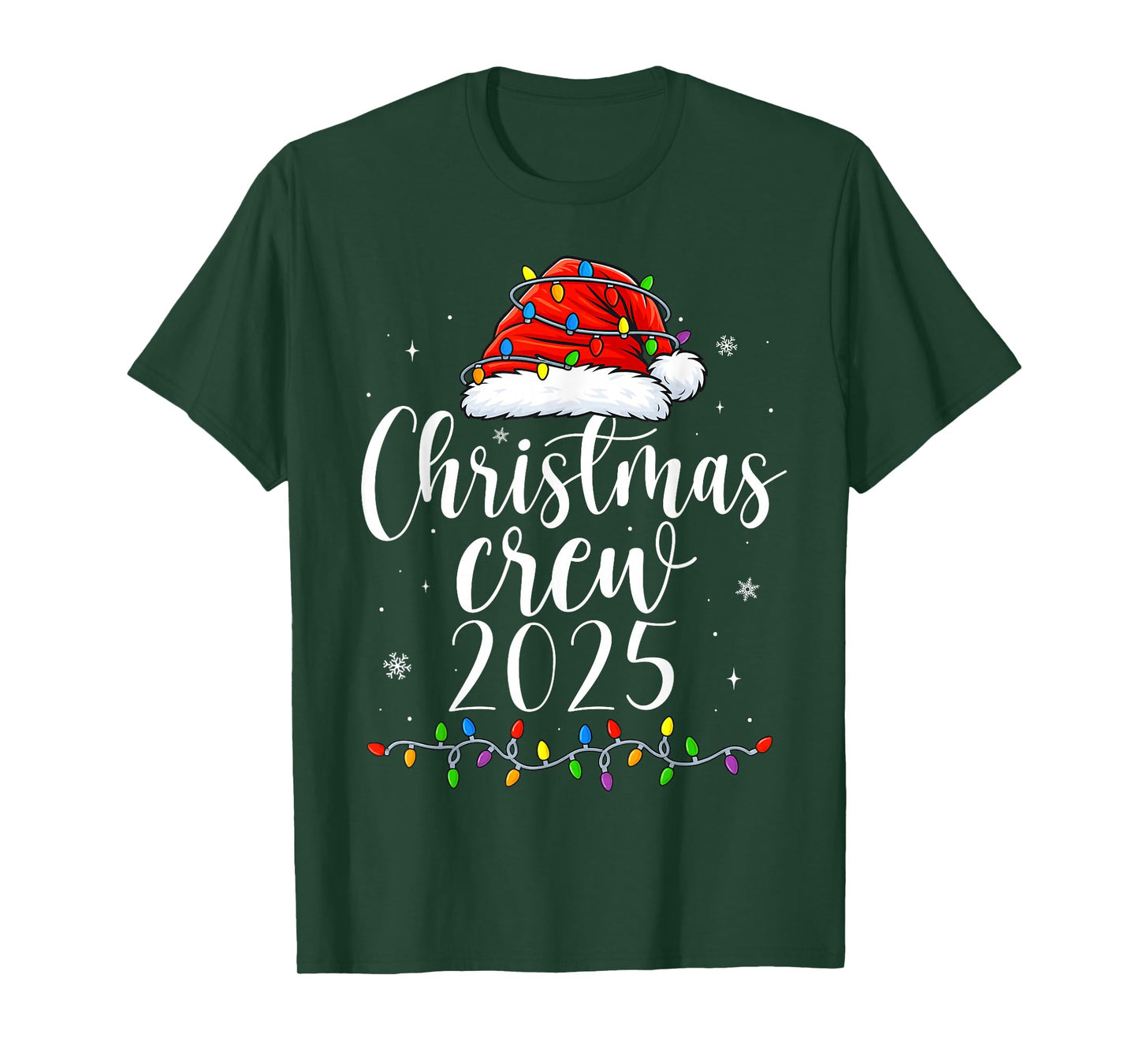 Family Christmas Crew 2025 Matching Xmas Men Women Kids T-Shirt