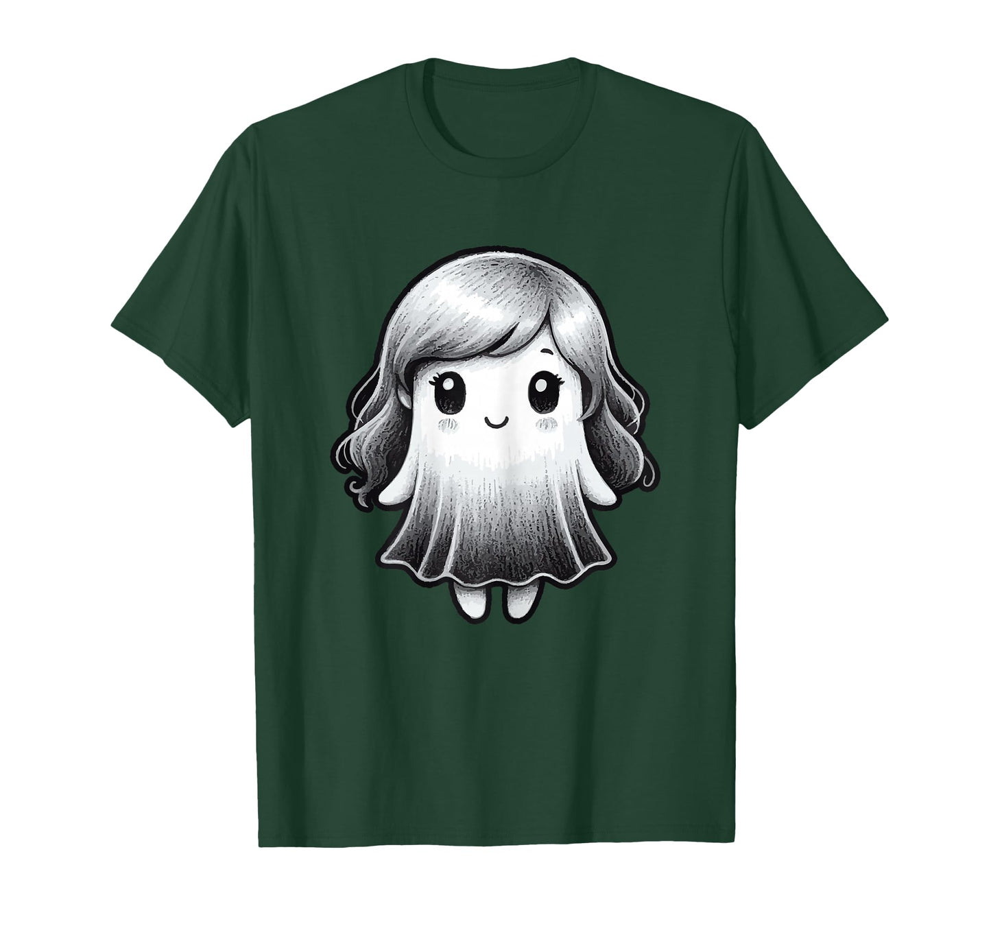 Female Ghost - Halloween T-Shirt