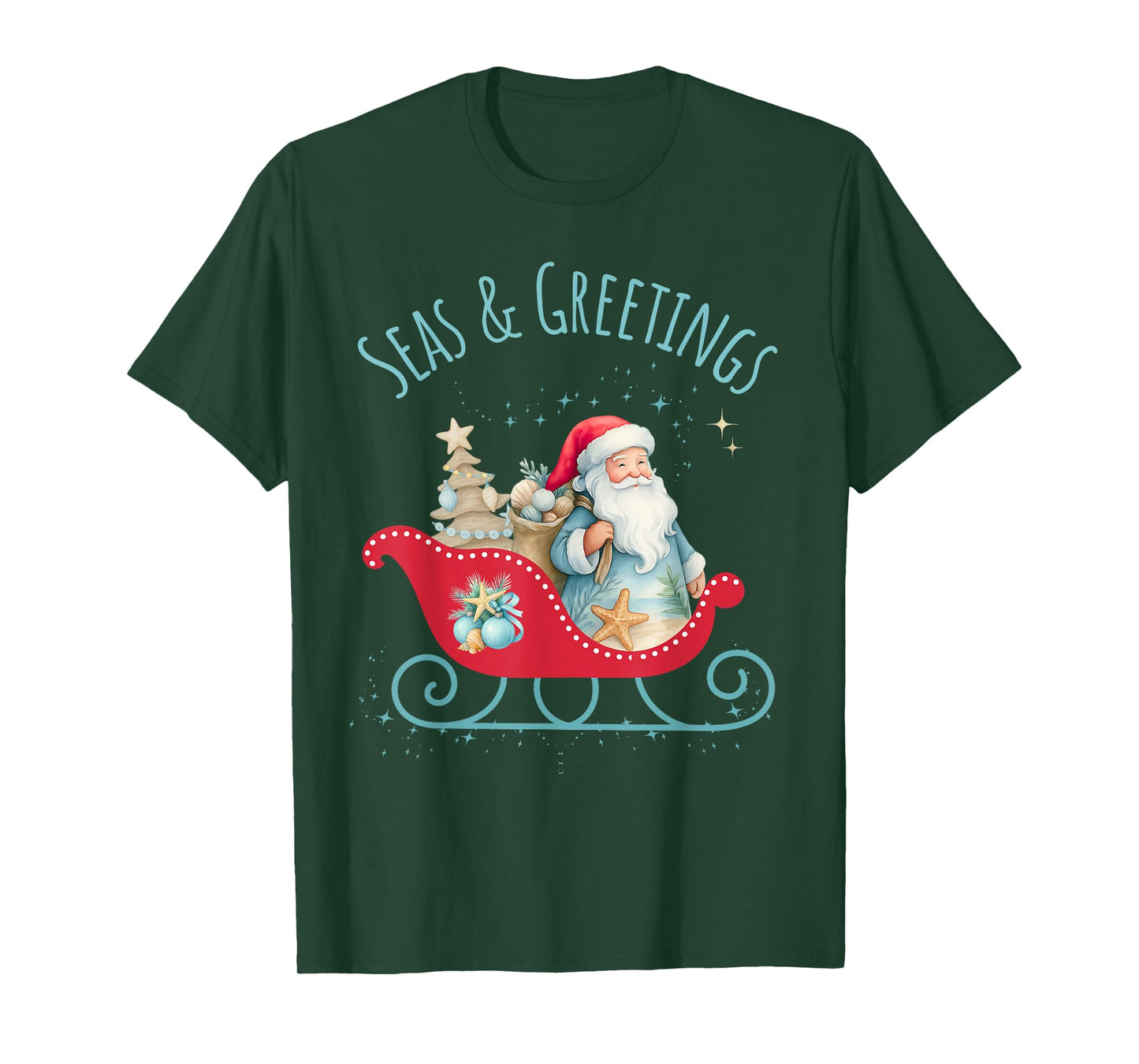 Seas & Greetings Beachy Christmas T-Shirt