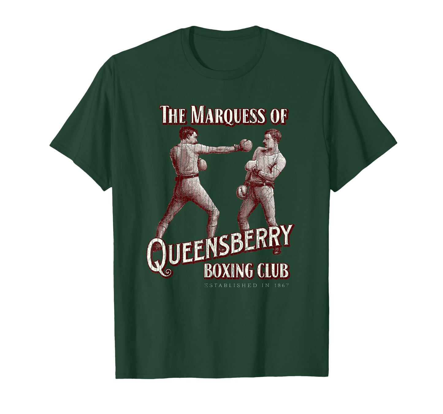 Marquess of Queensberry Boxing Club: Distressed Boxer T-Shirt