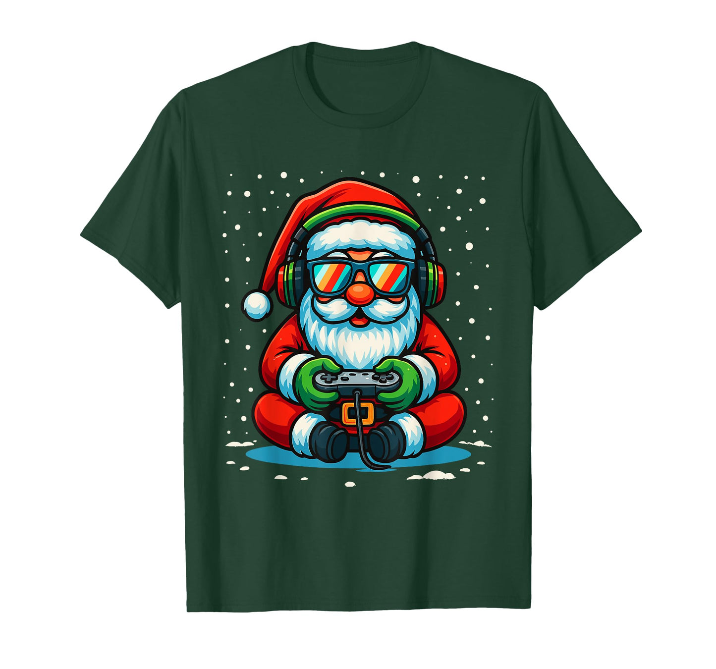 Christmas Gamer Boys Video Game Santa Xmas T-Shirt