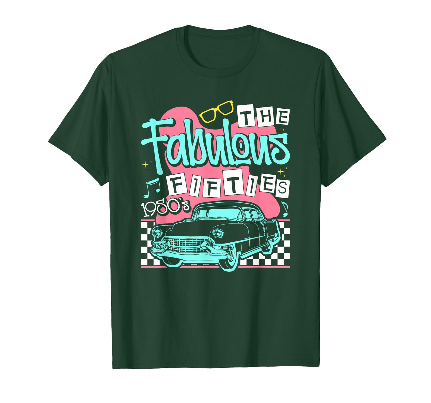 The Fabulous Fifties 1950s Classic Car T-Shirt