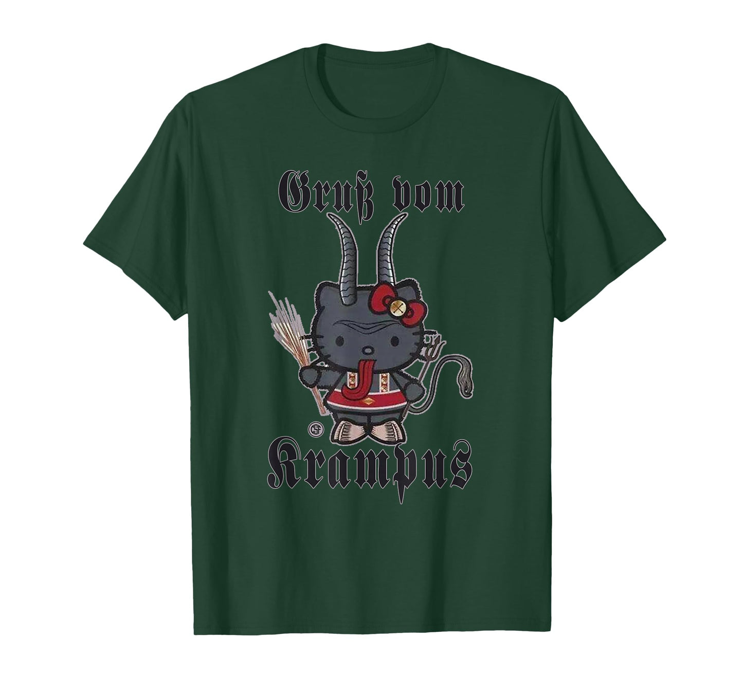 Greeting from Krampus Christmas Legend Figure T-Shirt