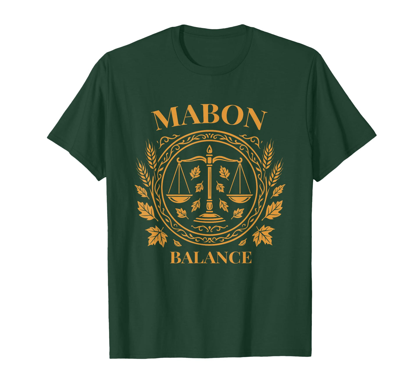 Mabon Balance Symbol for Fall Equinox Pagan Harvest Design T-Shirt