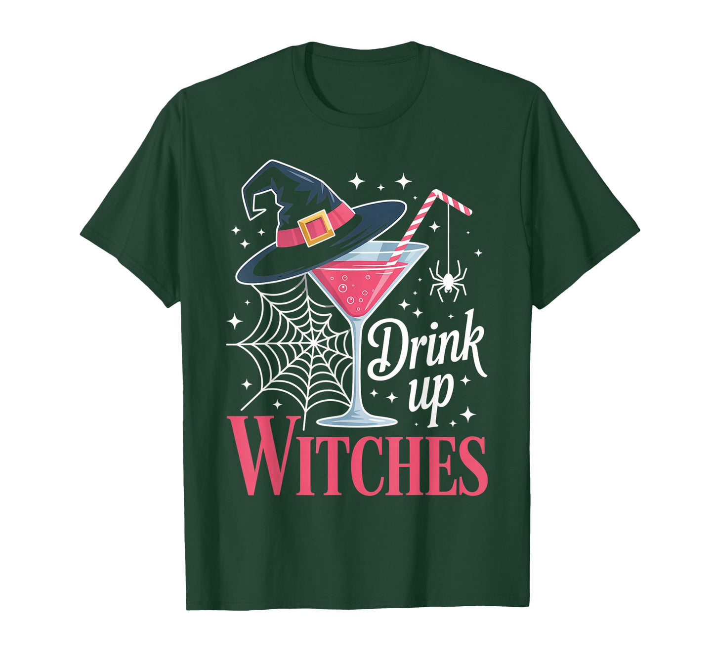 Drink Up Witches Funny Wine Halloween Costume T-Shirt