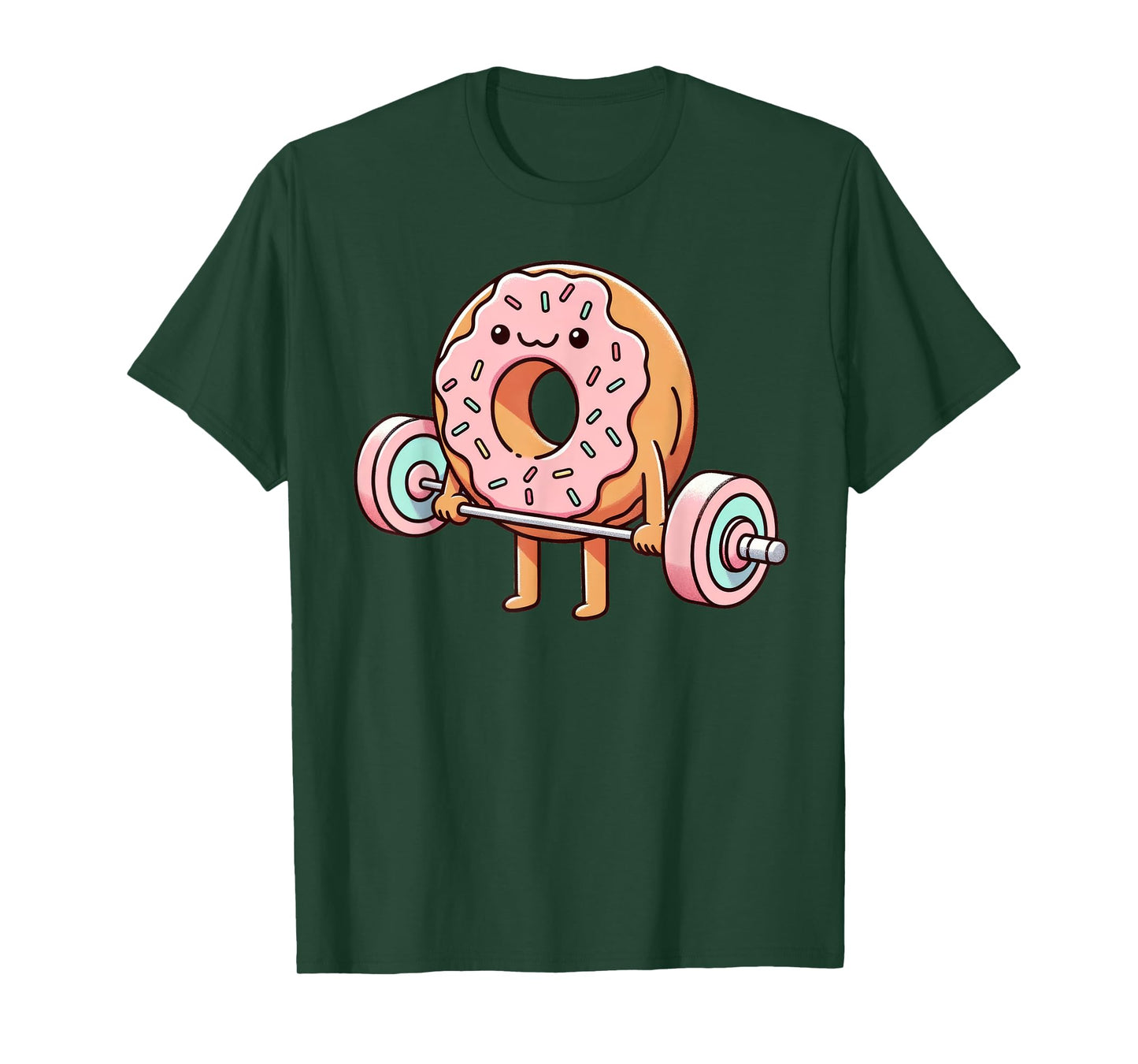 Fitness Workout Gym Weightlifting Donut Lover Men Women T-Shirt