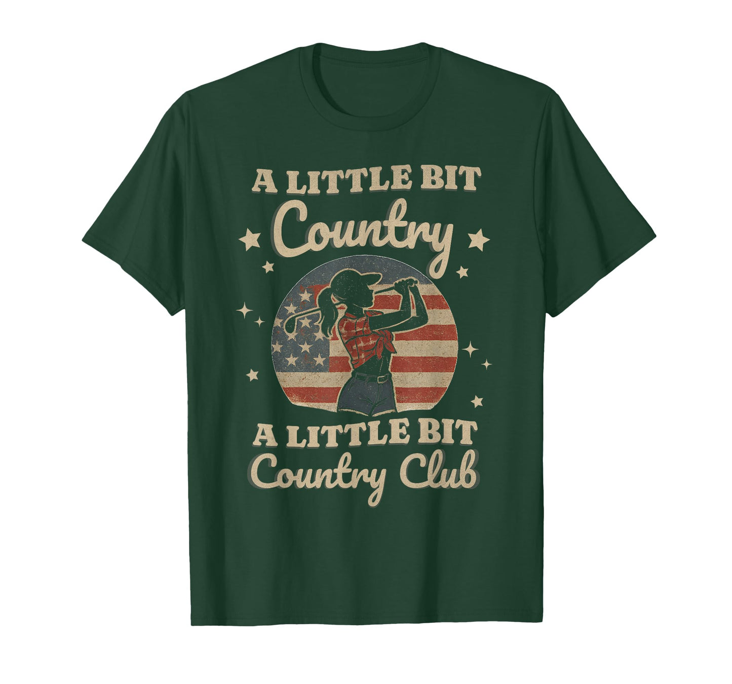 Country Golf Southern Cowgirl Golfing Country Club Golfer T-Shirt