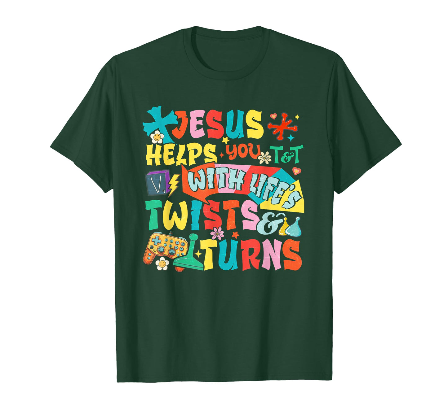 VBS Twist And Turn Following Jesus Changes The Game T-Shirt