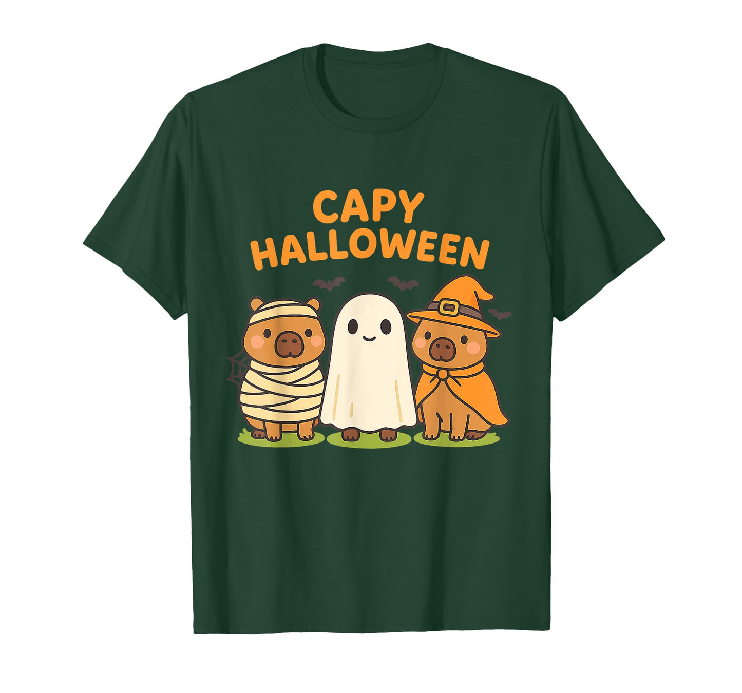 Capy Halloween Boys Girls Cute Capybara Halloween Costume T-Shirt