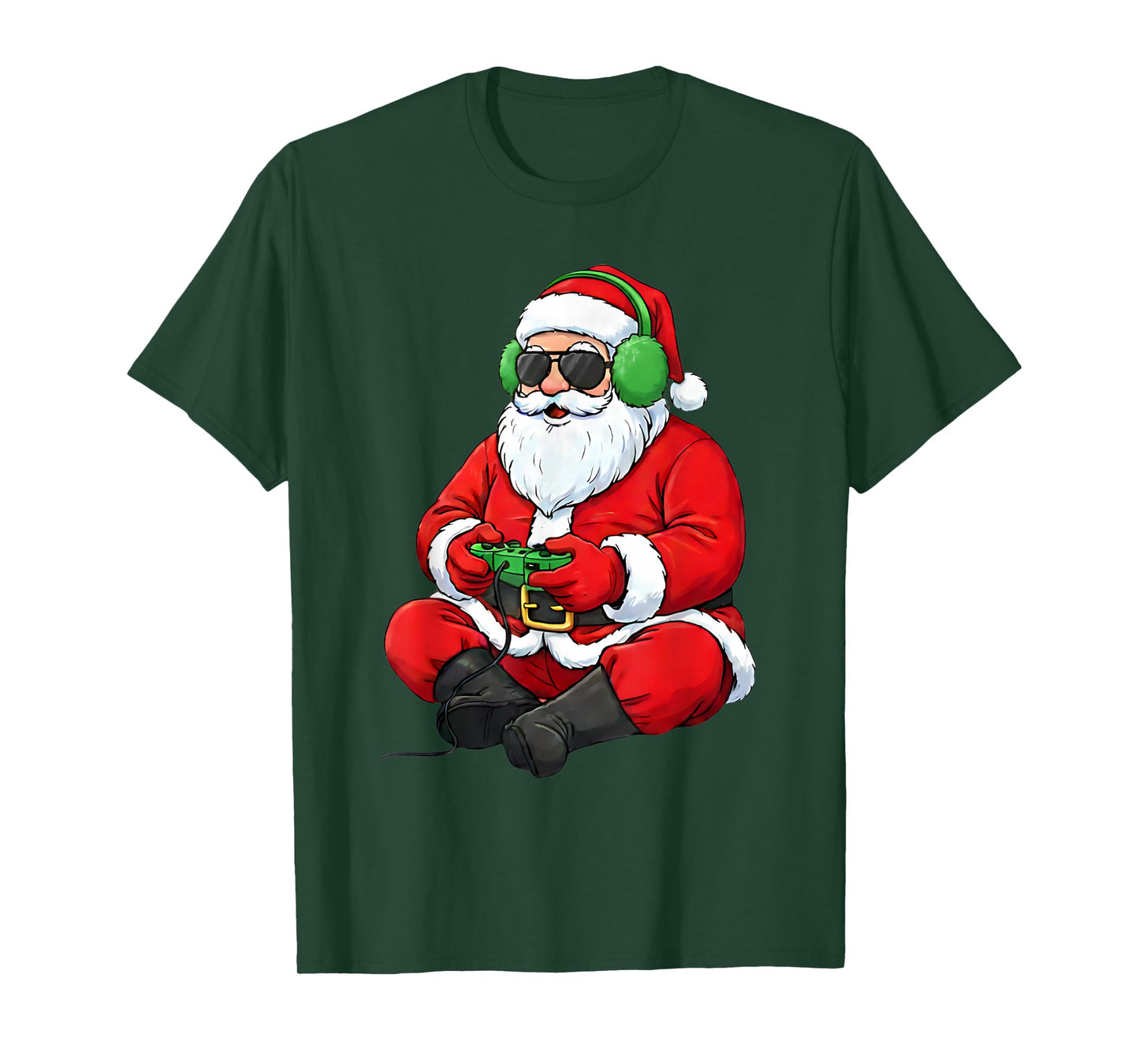 Christmas Gamer Boys Video Game Santa Xmas T-Shirt