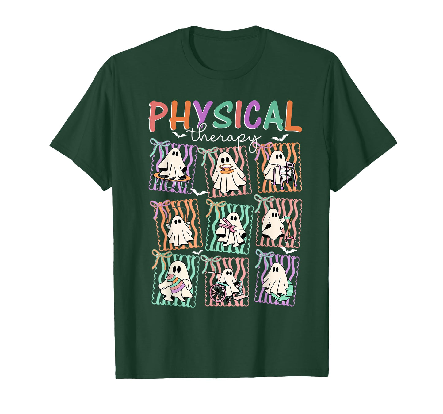 Halloween Physical Therapy PT Exercise DPT Therapist PTA T-Shirt