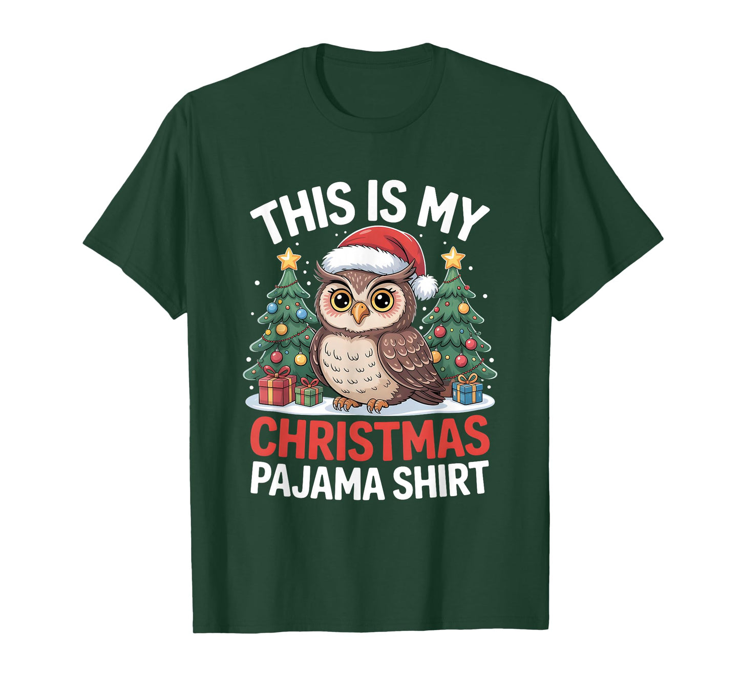 This is My Christmas Pajama Owl T-Shirt