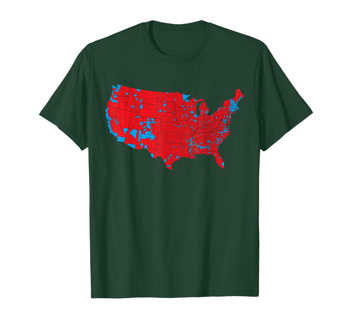 USA Election Map 2024 President Trump Republican Red States T-Shirt