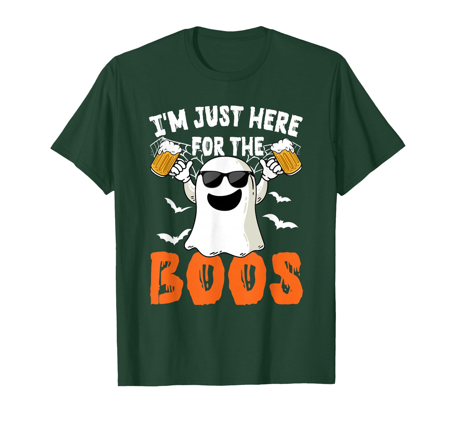 I'm Just Here For The Boos Cute Ghost Halloween Costume T-Shirt
