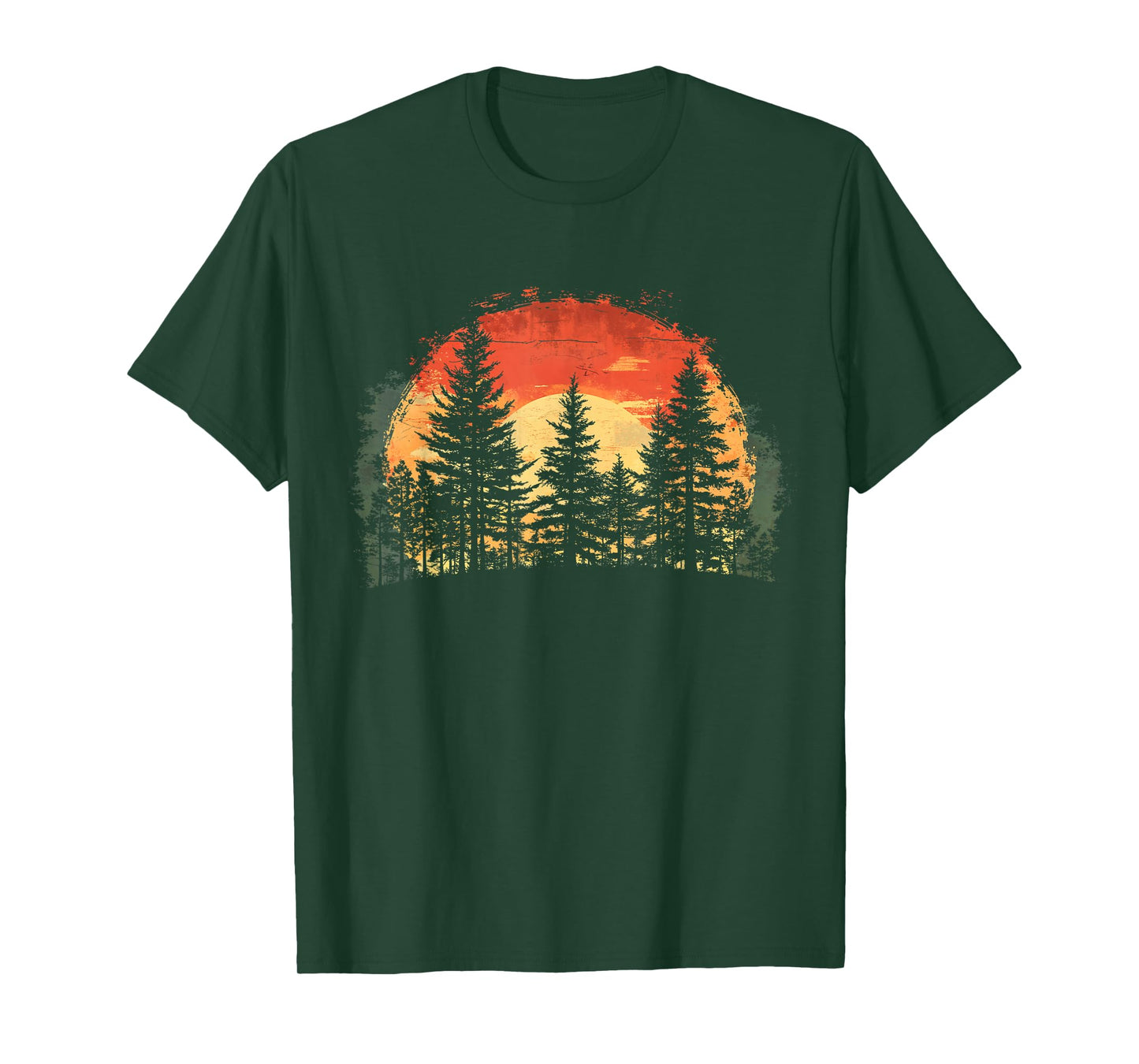 Outdoor Tree Nature Lover Wildlife Retro Forest T-Shirt