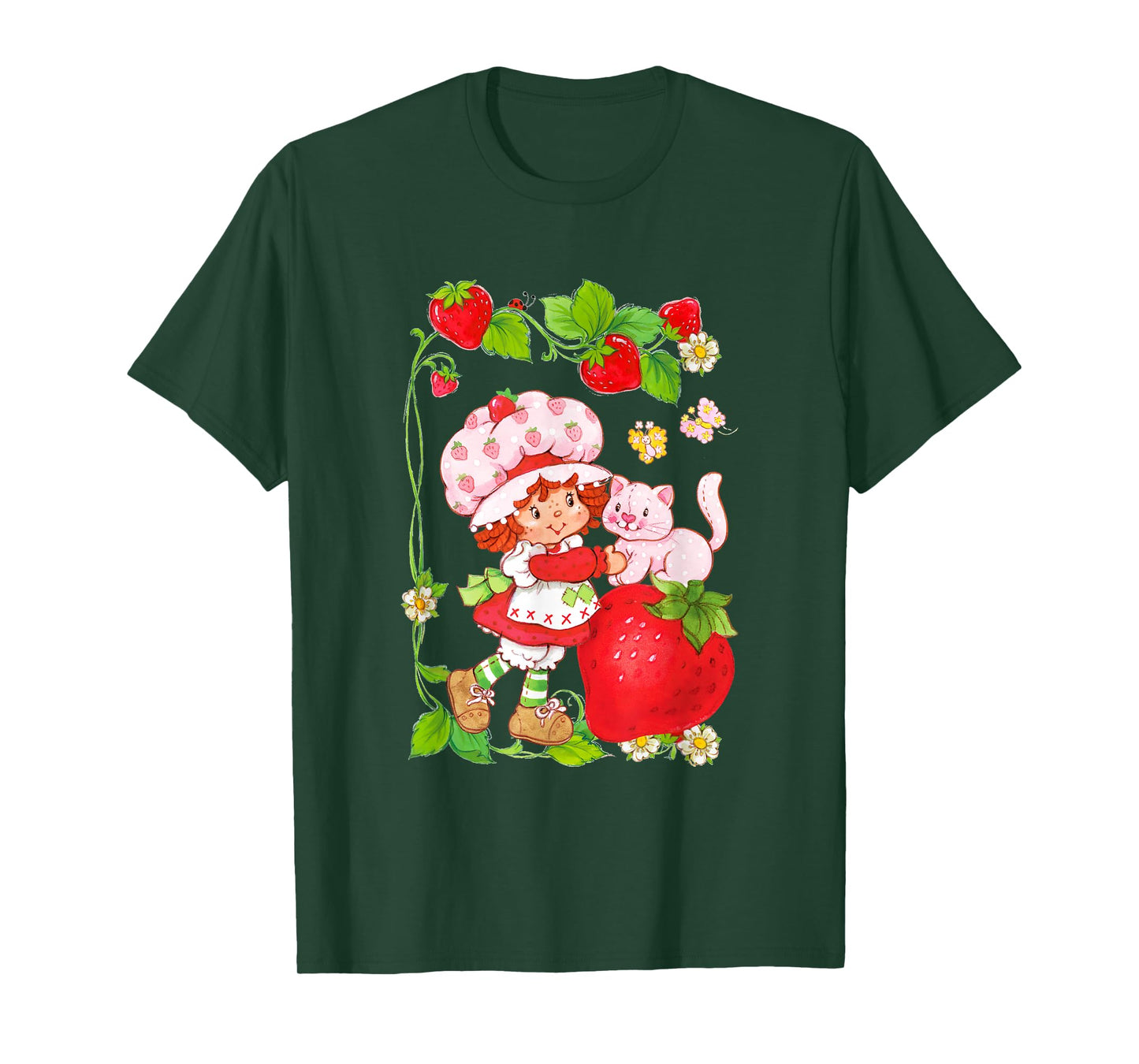 Strawberry Shortcake & Kitty Berry Picking Vintage T-Shirt