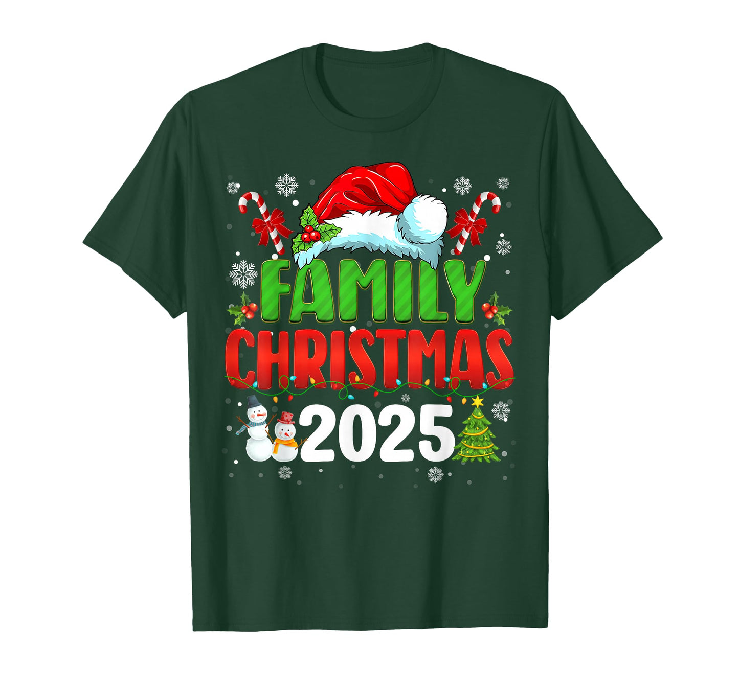 Family Christmas 2025 Matching Outfit Santa Squad Xmas Group T-Shirt
