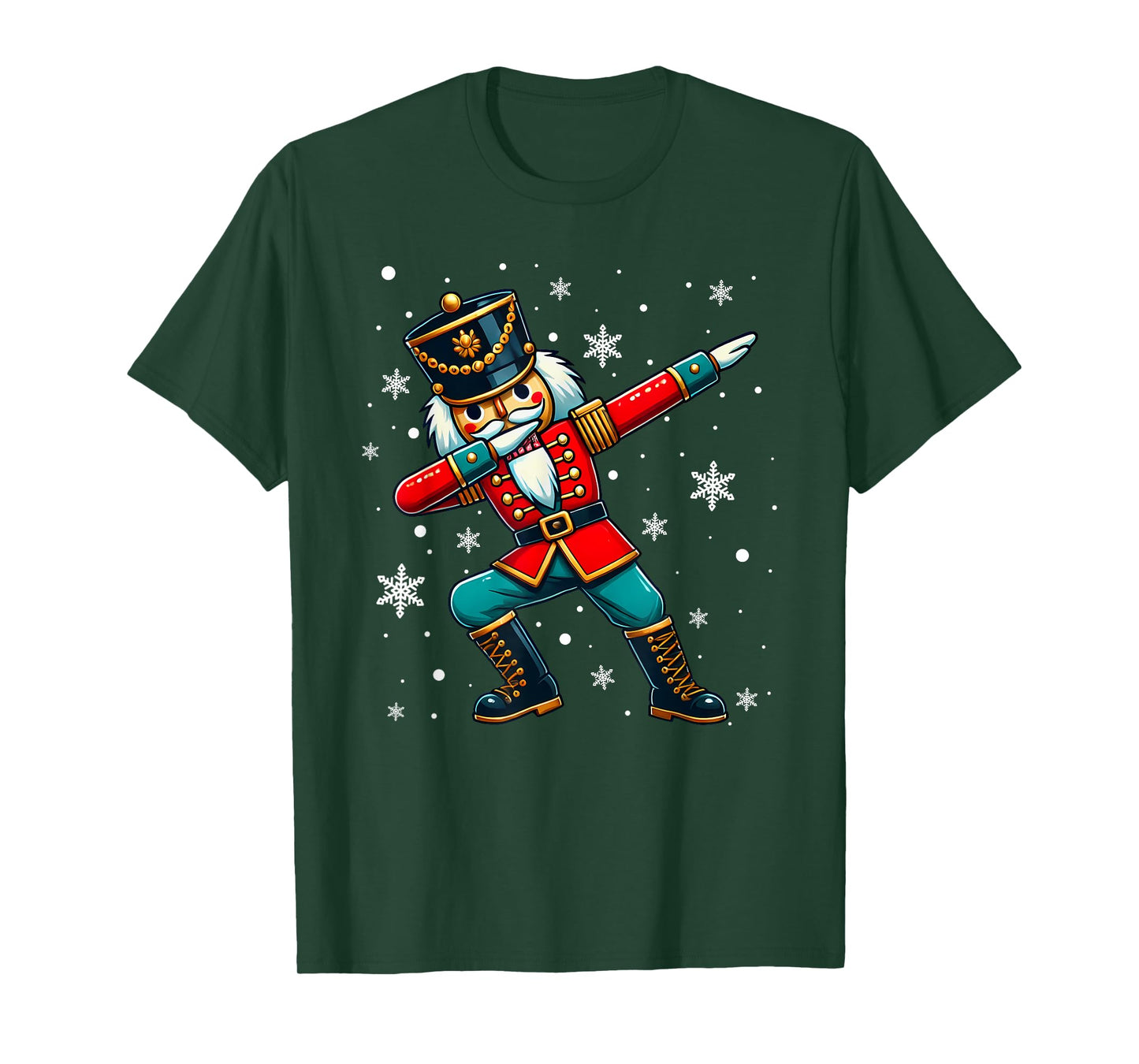 Dabbing Nutcracker Christmas Costume Matching Family Pajama T-Shirt
