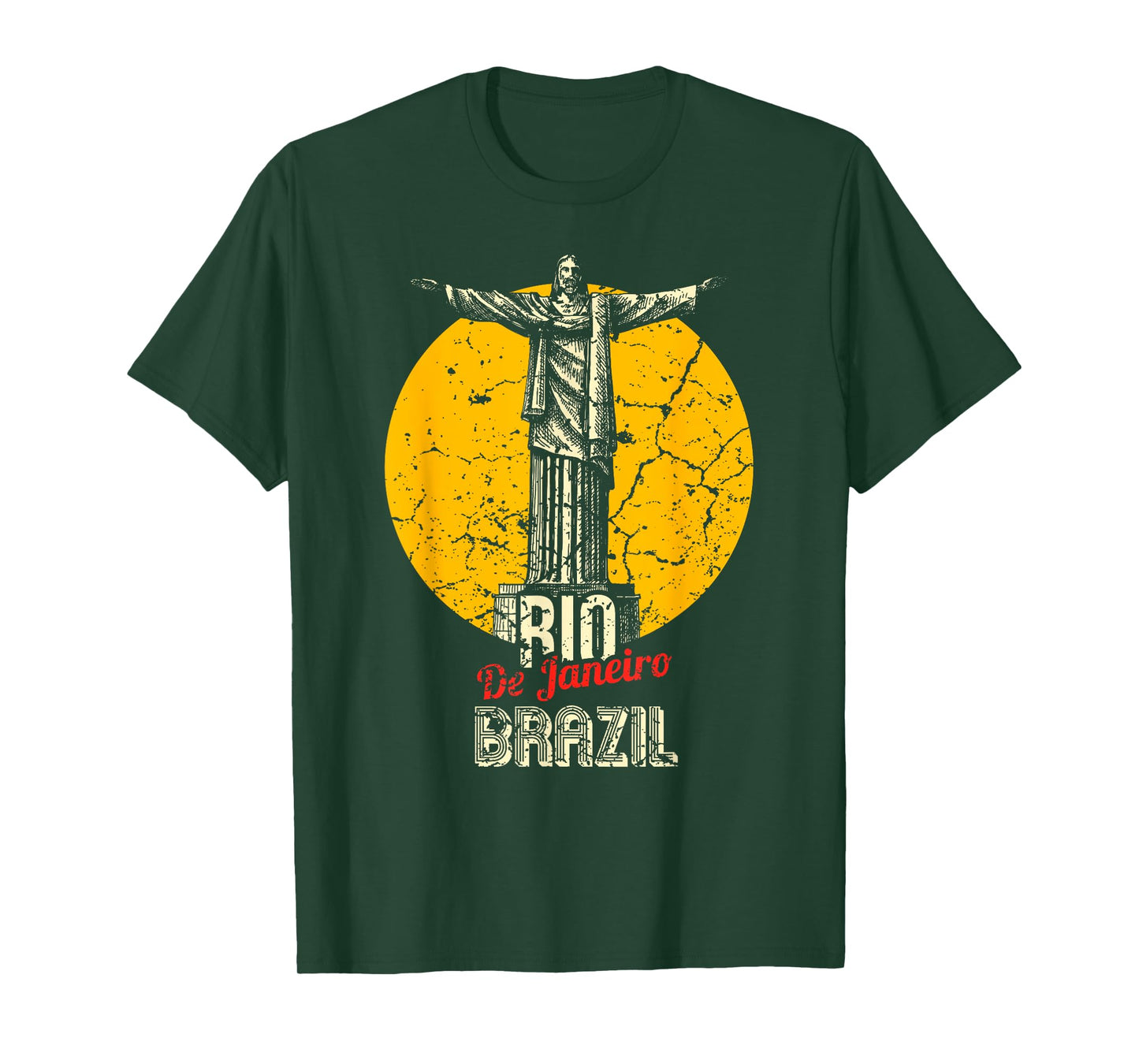 Rio de Janeiro Brazil Brazilian Christ the Redeemer Statue T-Shirt