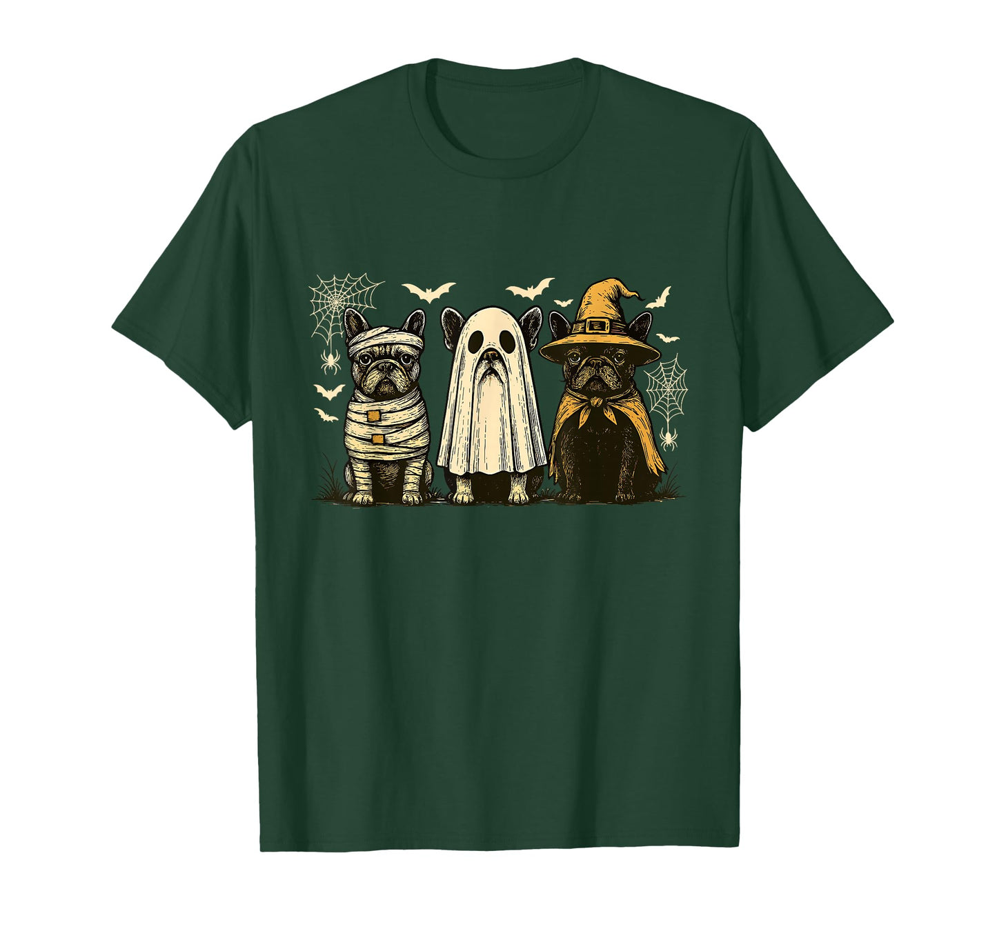 French Bulldog Halloween Bulldog Witch Dog Mom Dog Lover T-Shirt