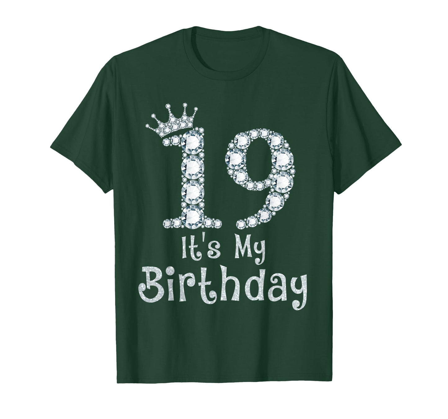 19 It's My Birthday 19 Years Old Happy 19th Birthday Girl T-Shirt