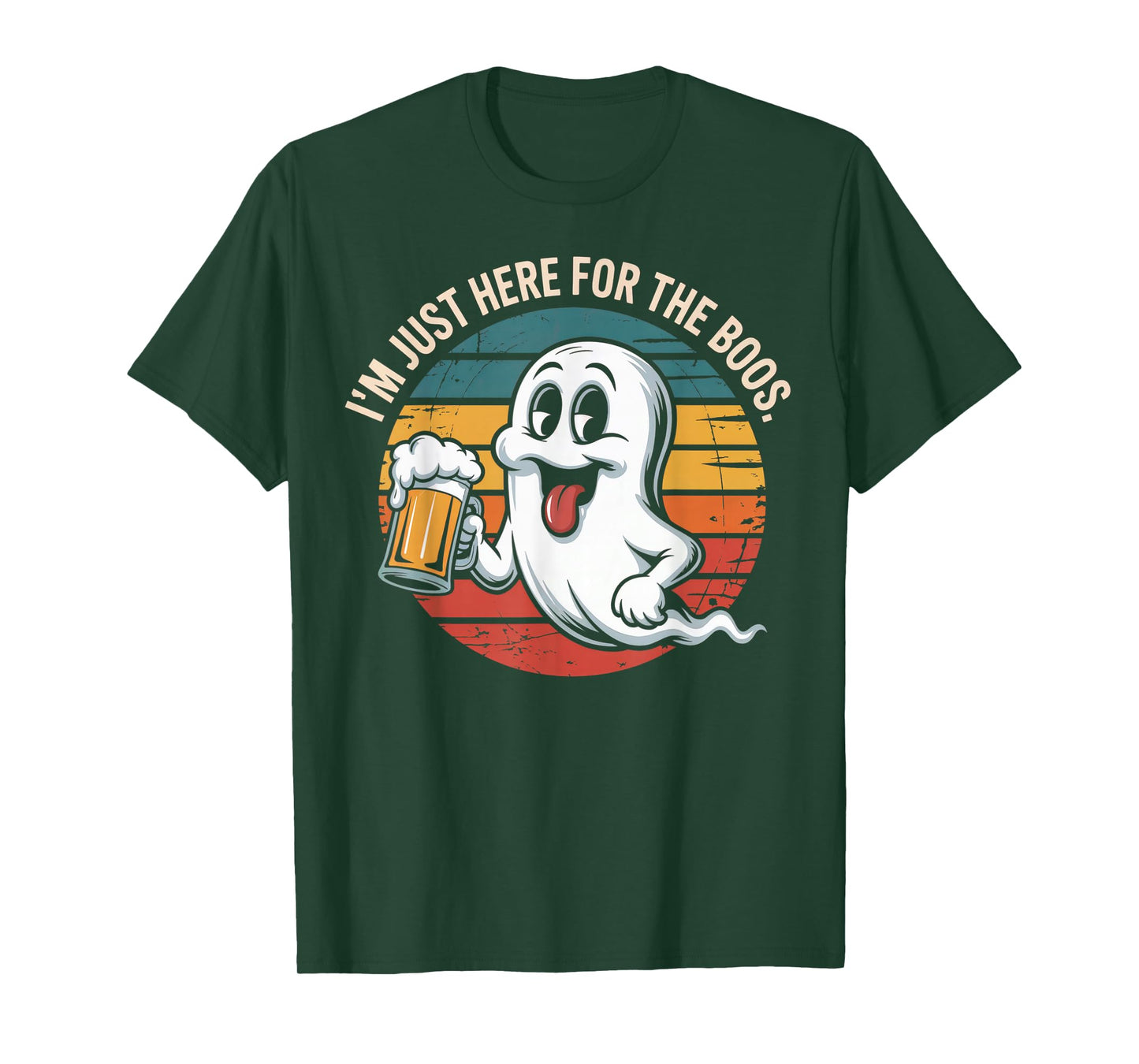 I'm Just Here for The Boos Funny Halloween Boo Party T-Shirt
