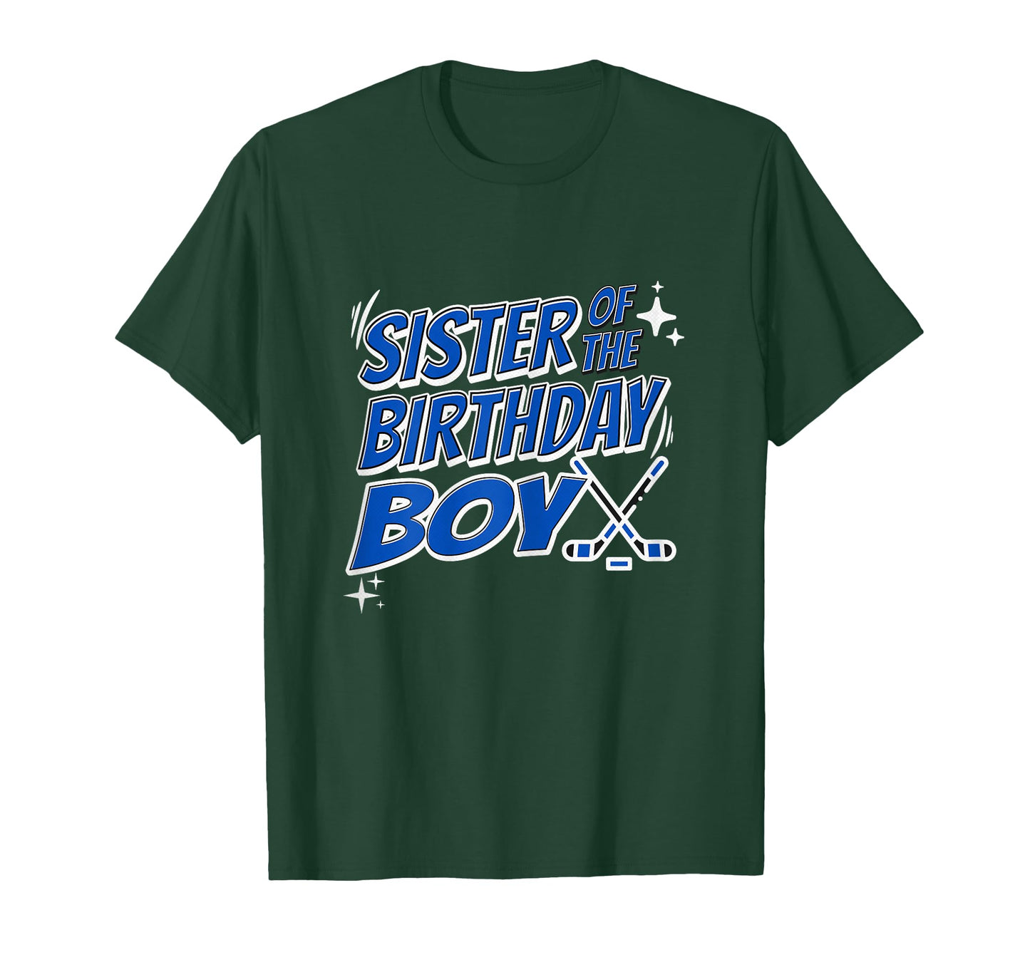 Sister Of The Birthday Boy Hockey Matching Sibling Fun Party T-Shirt