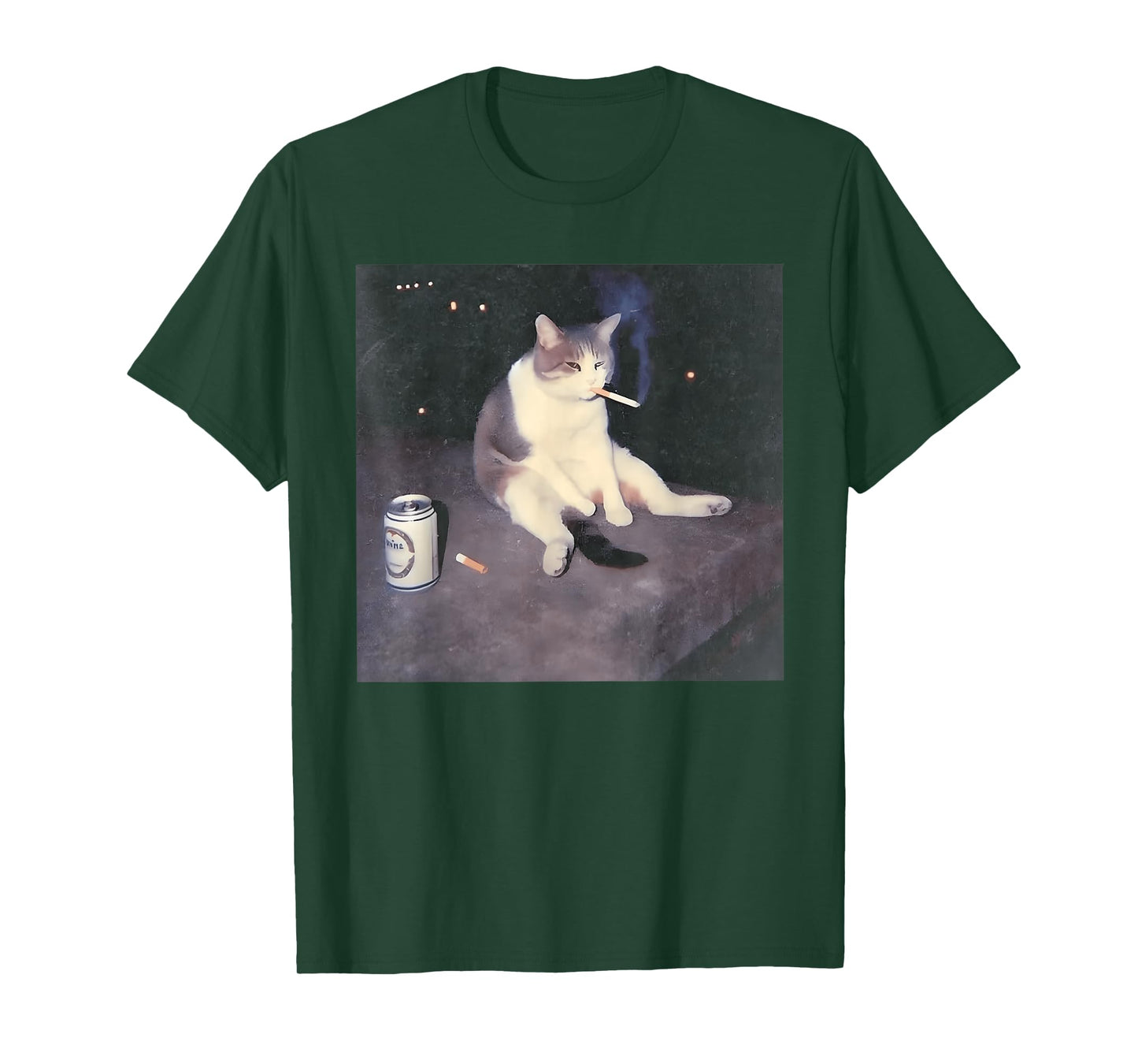 Funny Smoking Cat Meme T-Shirt