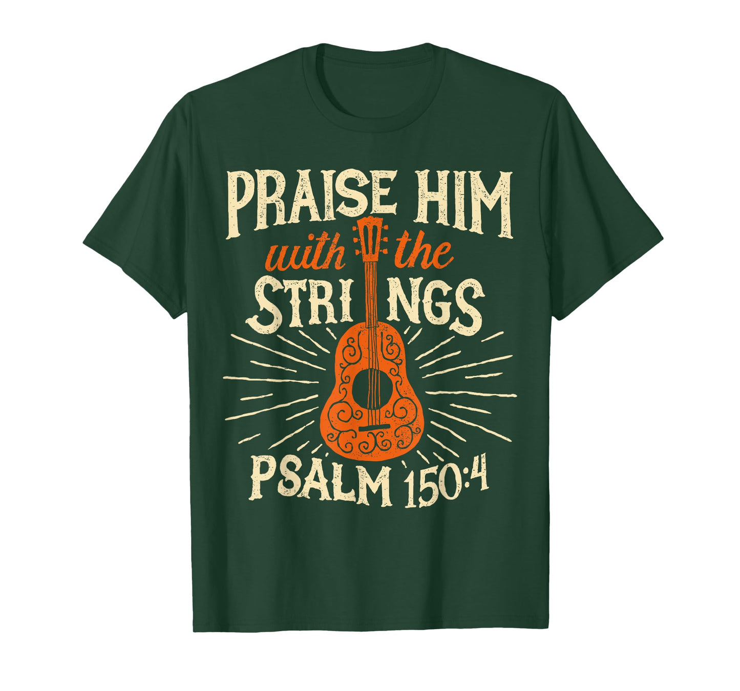 Guitarists Praise Him With The Strings Acoustic Guitar Music T-Shirt