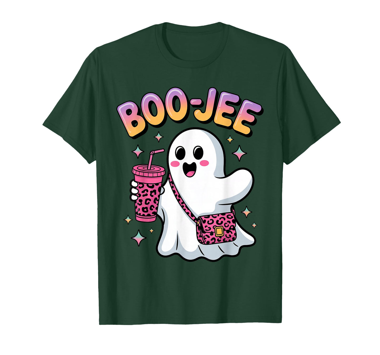 Cute Boo-JEE Ghost Halloween Costume Spooky Season Kids Boys T-Shirt