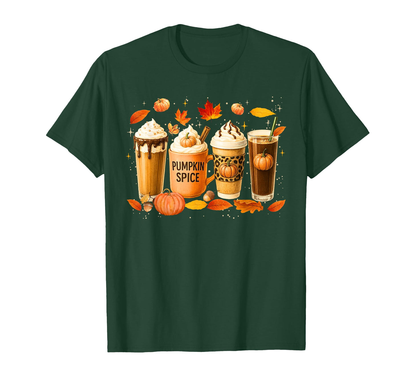 Coffee Pumpkin Latte Spice Coffee Love Fall Season Halloween T-Shirt