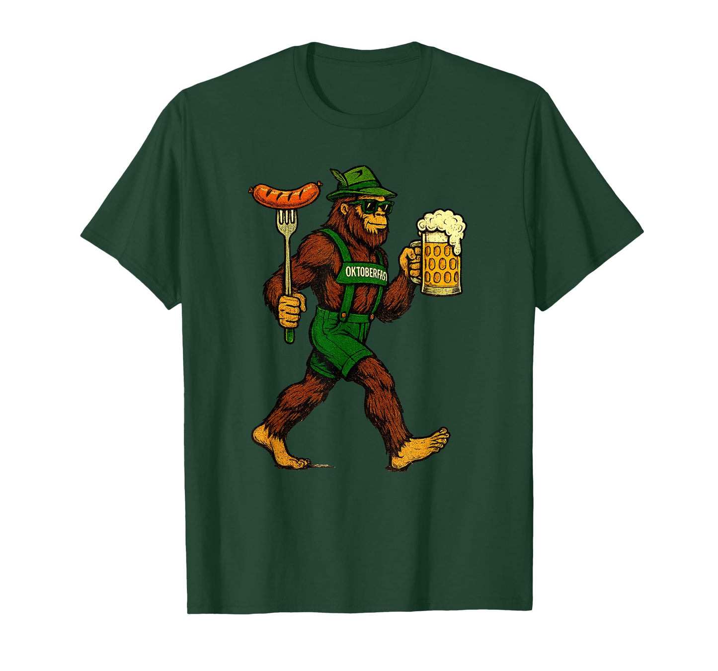 Sasquatch Oktoberfest Beer Festival Prost Funny Oktoberfest T-Shirt