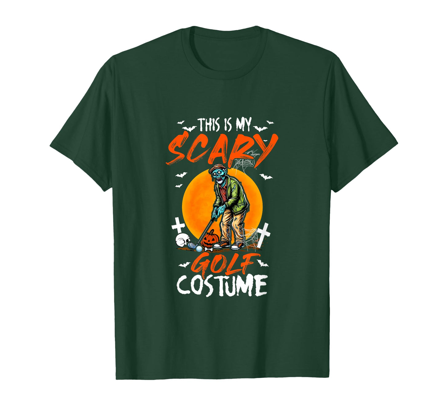 My Scary Golf Costume Halloween Player Matching Team T-Shirt