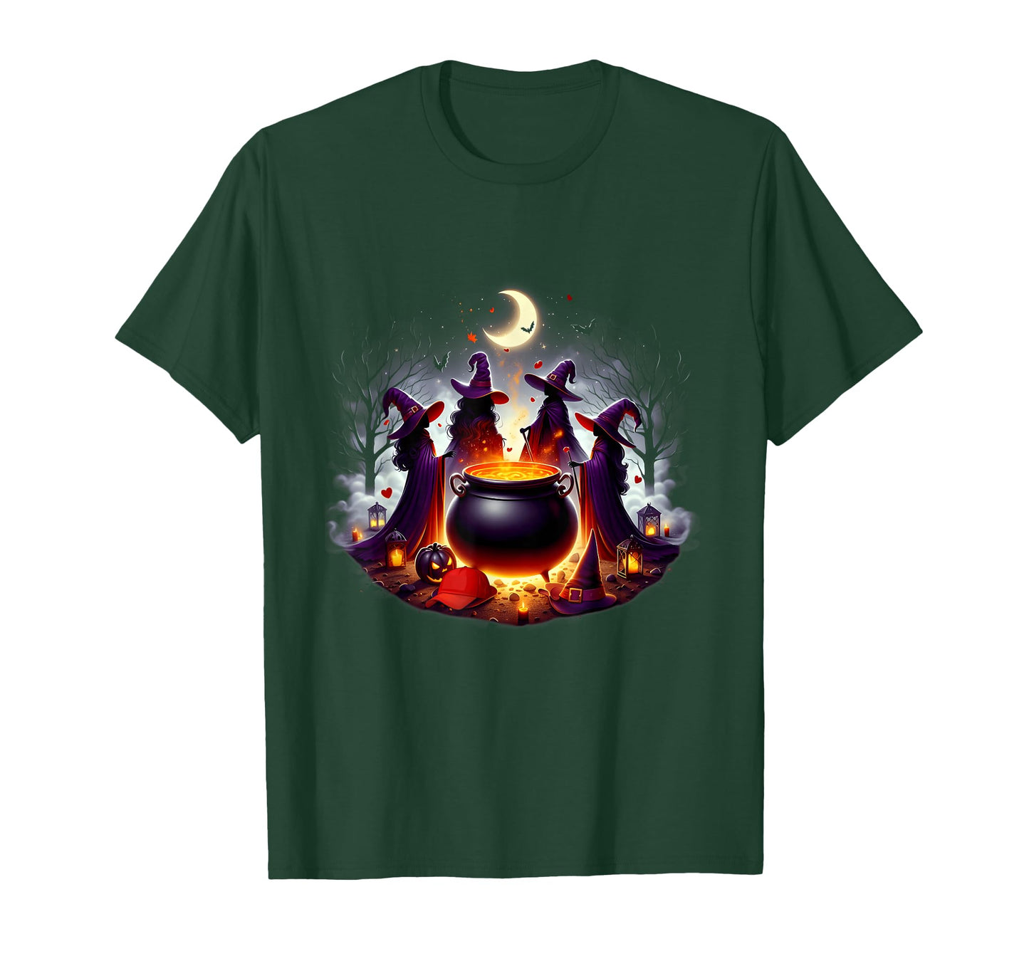 Itches Brewing Magic Cauldron Halloween Witchcraft Night T-Shirt