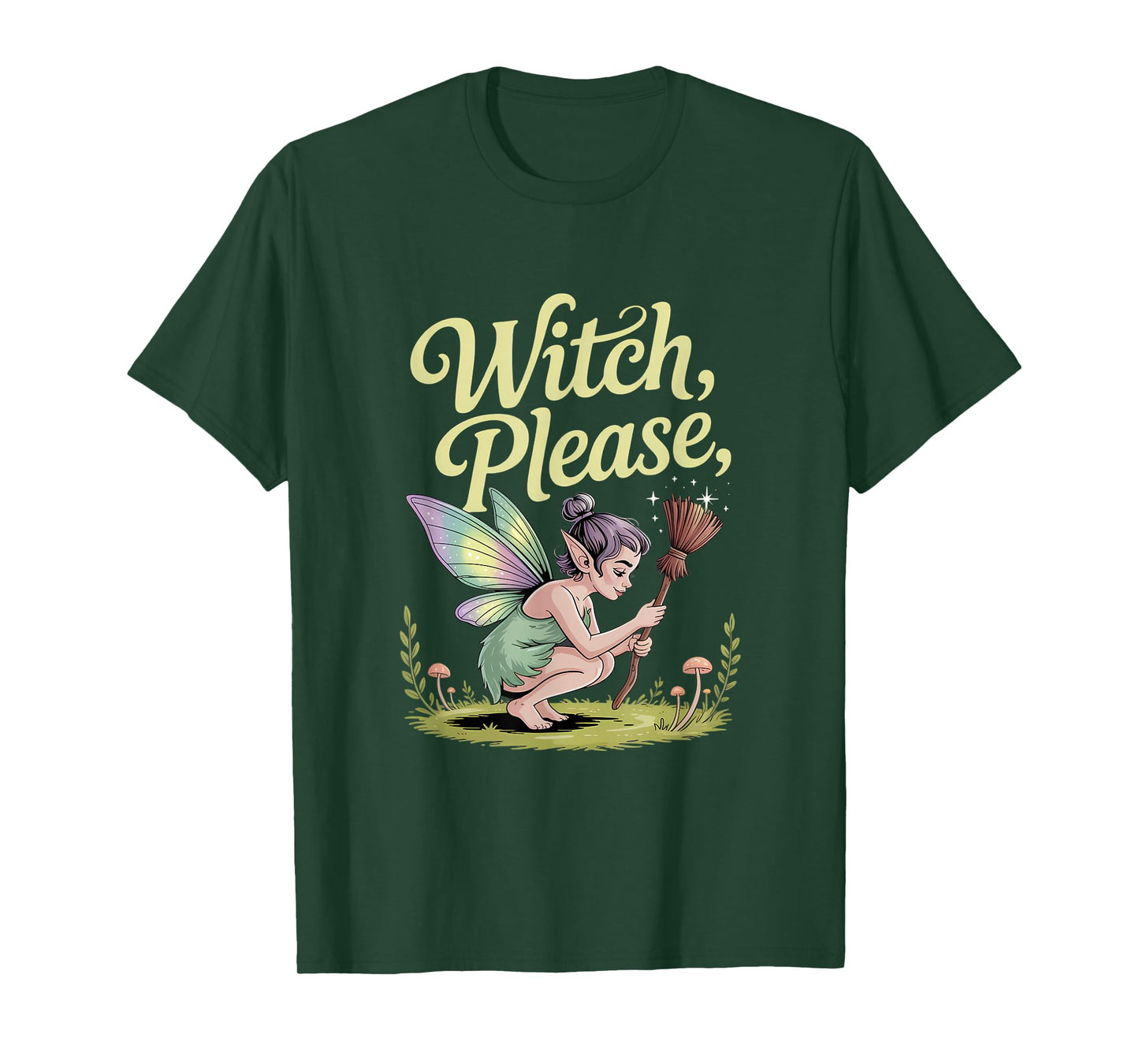 Witch Halloween Fairy Magic Fantasy Whimsy T-Shirt