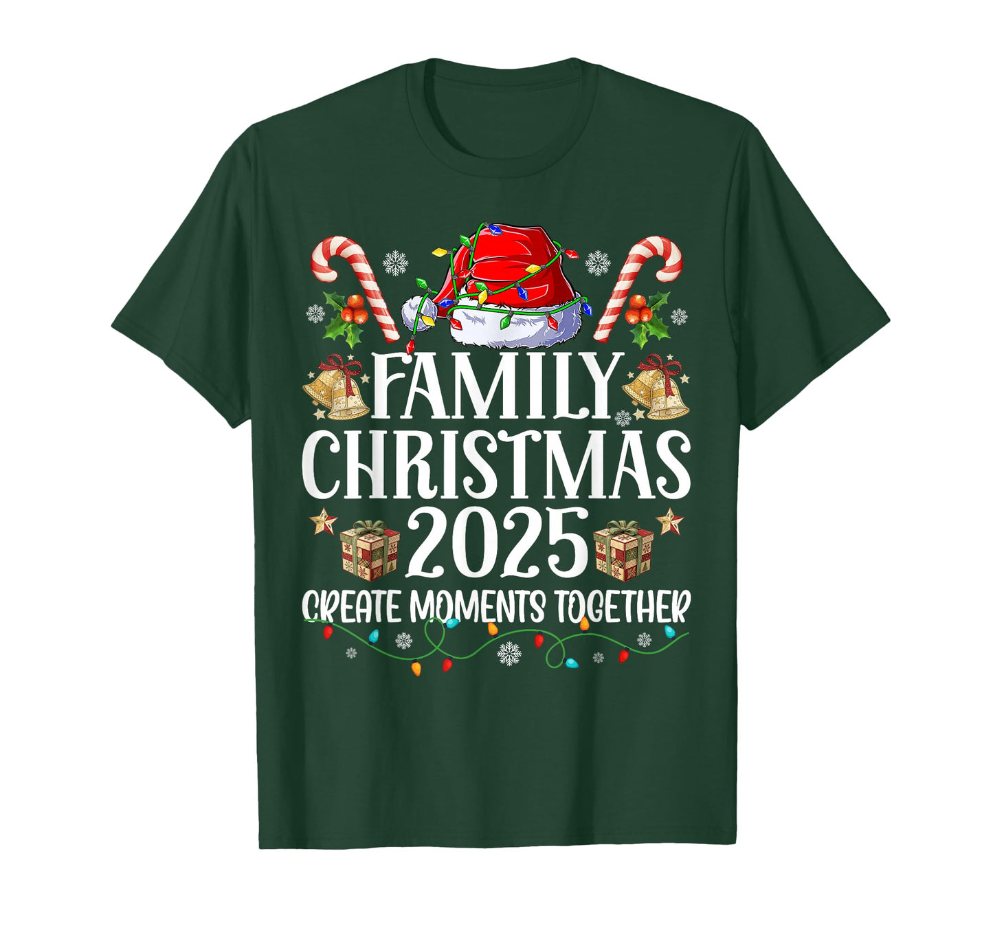 Family Christmas 2025 Group Matching Xmas Patchwork Pajamas T-Shirt