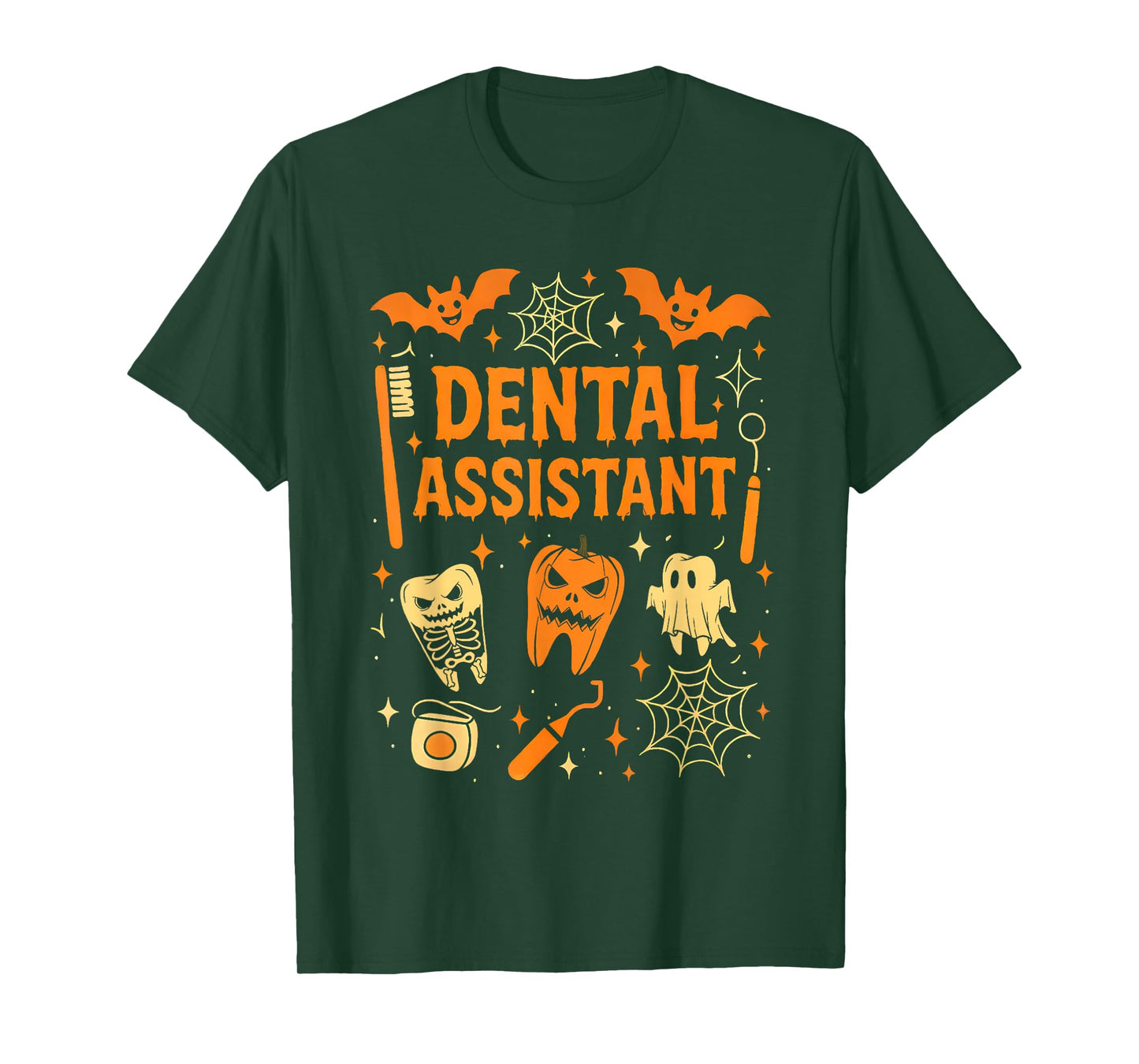 Halloween Dental Assistant Dentist Costume Teeth Women Men T-Shirt