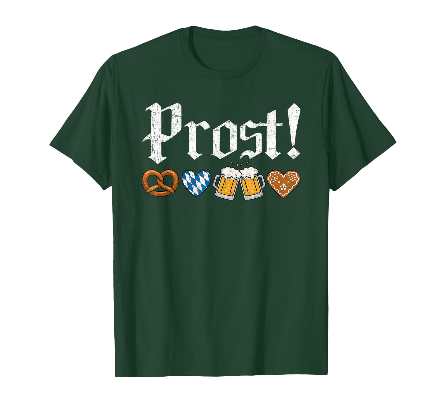 Oktoberfest Shirt for Men Women German Flag Prost Vintage T-Shirt