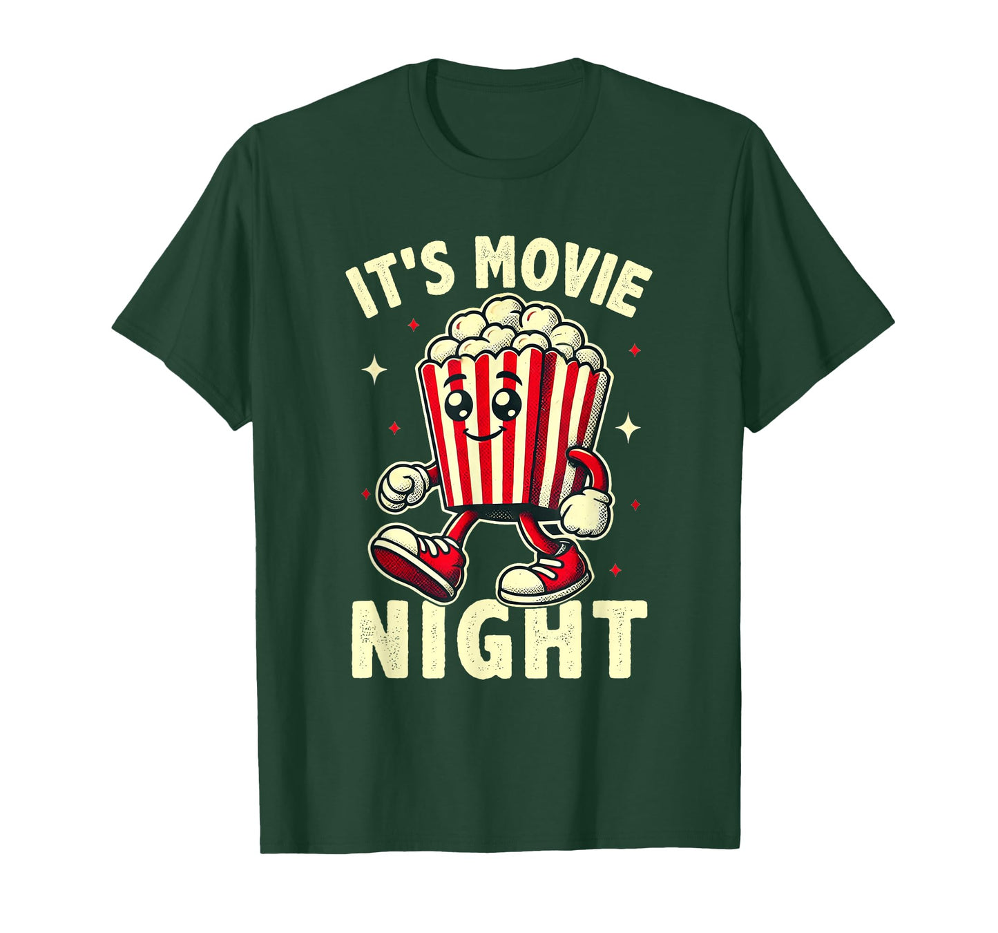 It's Movie Night Retro Family Movie Night T-Shirt