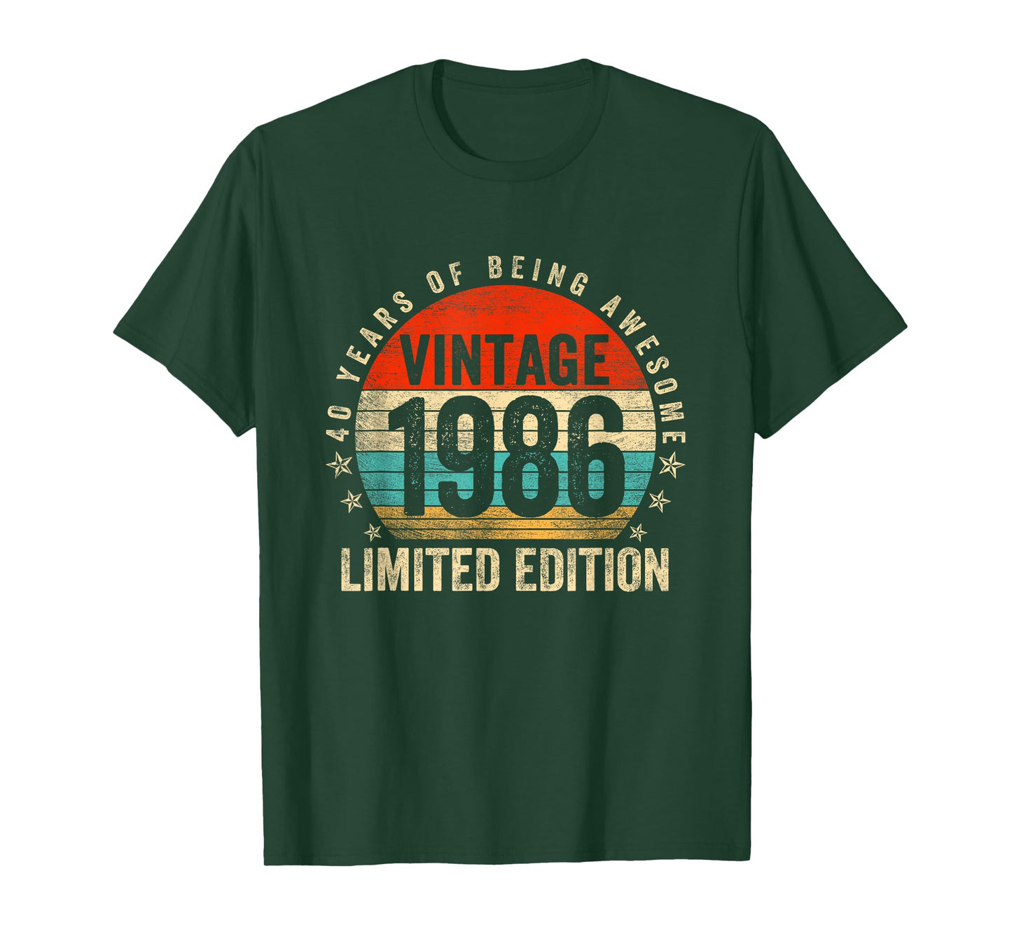 40 Years Old Vintage Born In 1986 Funny 40th Birthday Gifts T-Shirt