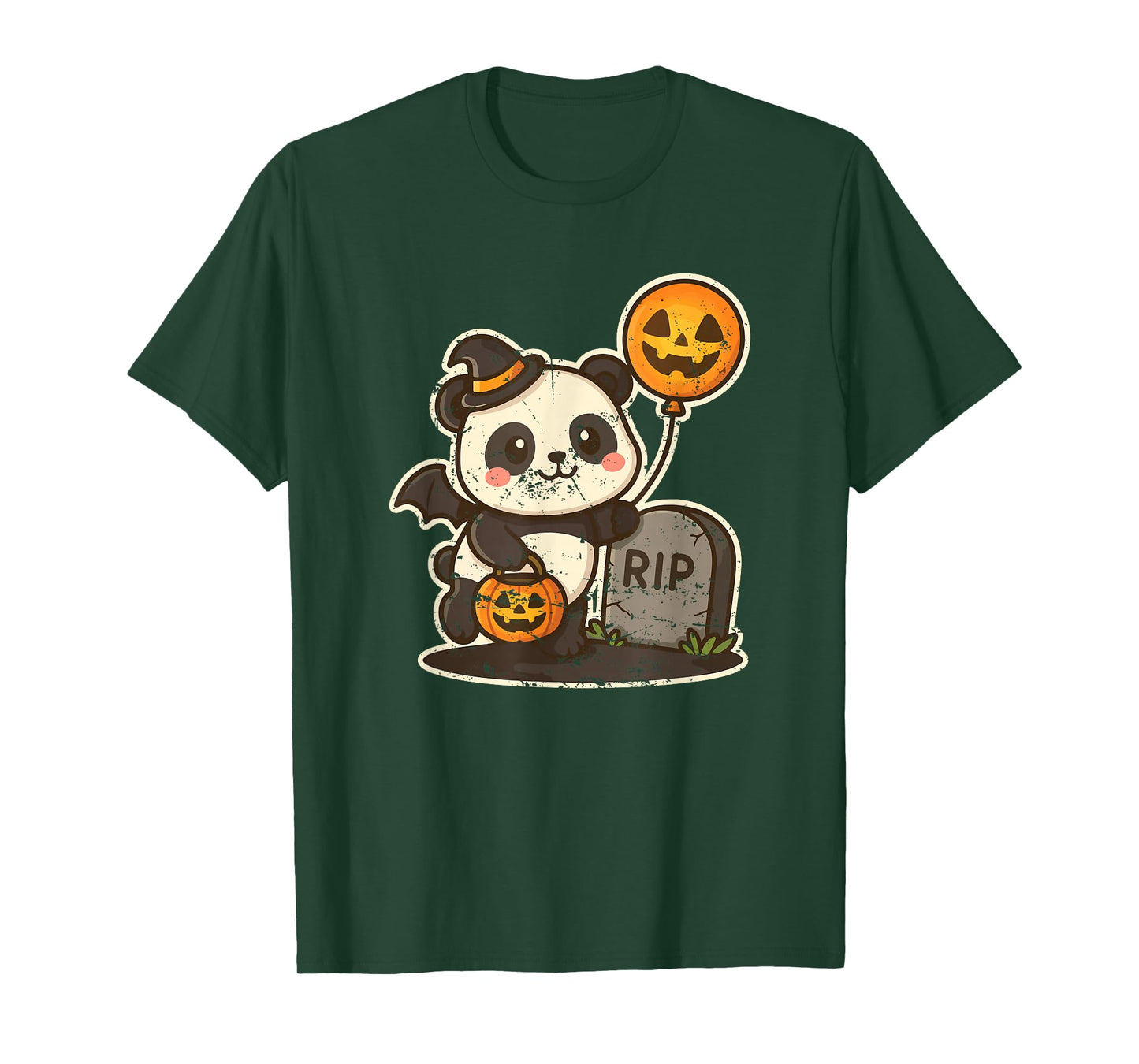 Rip Panda Witch with Balloon T-Shirt