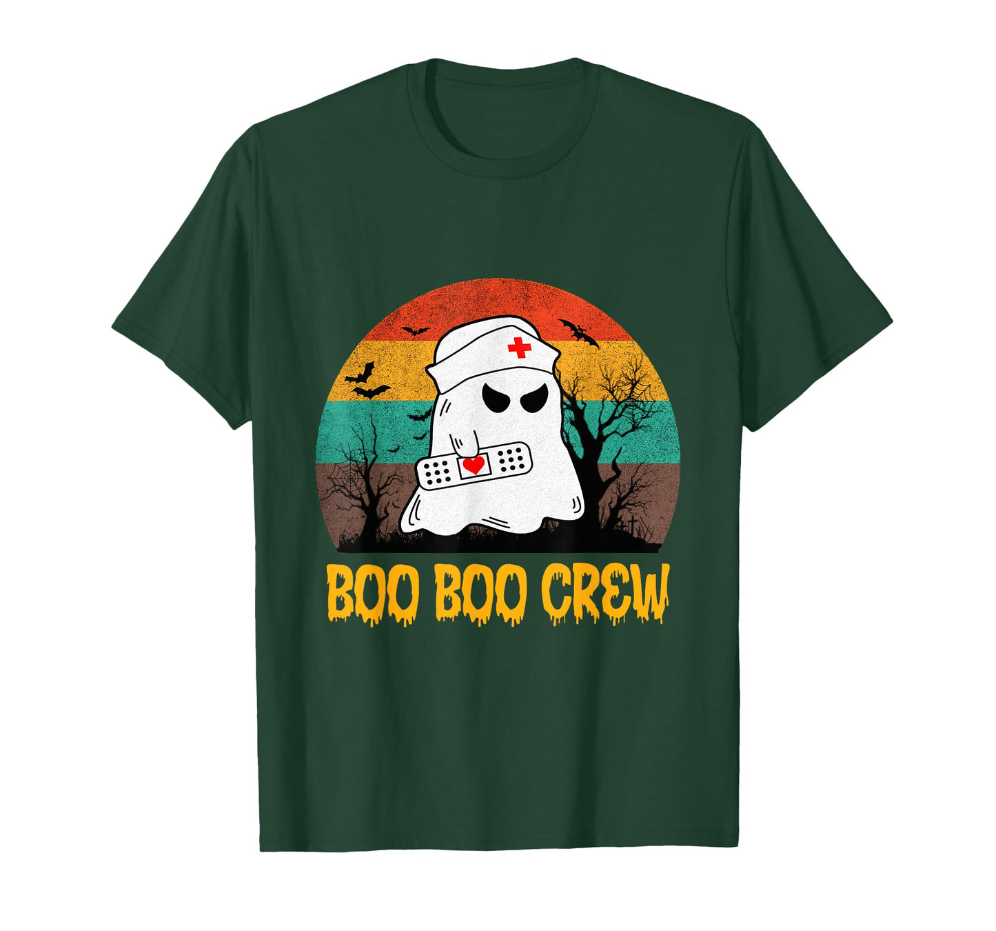 Boo Boo Crew Nurse Funny Halloween Nurse Shirts for Women T-Shirt